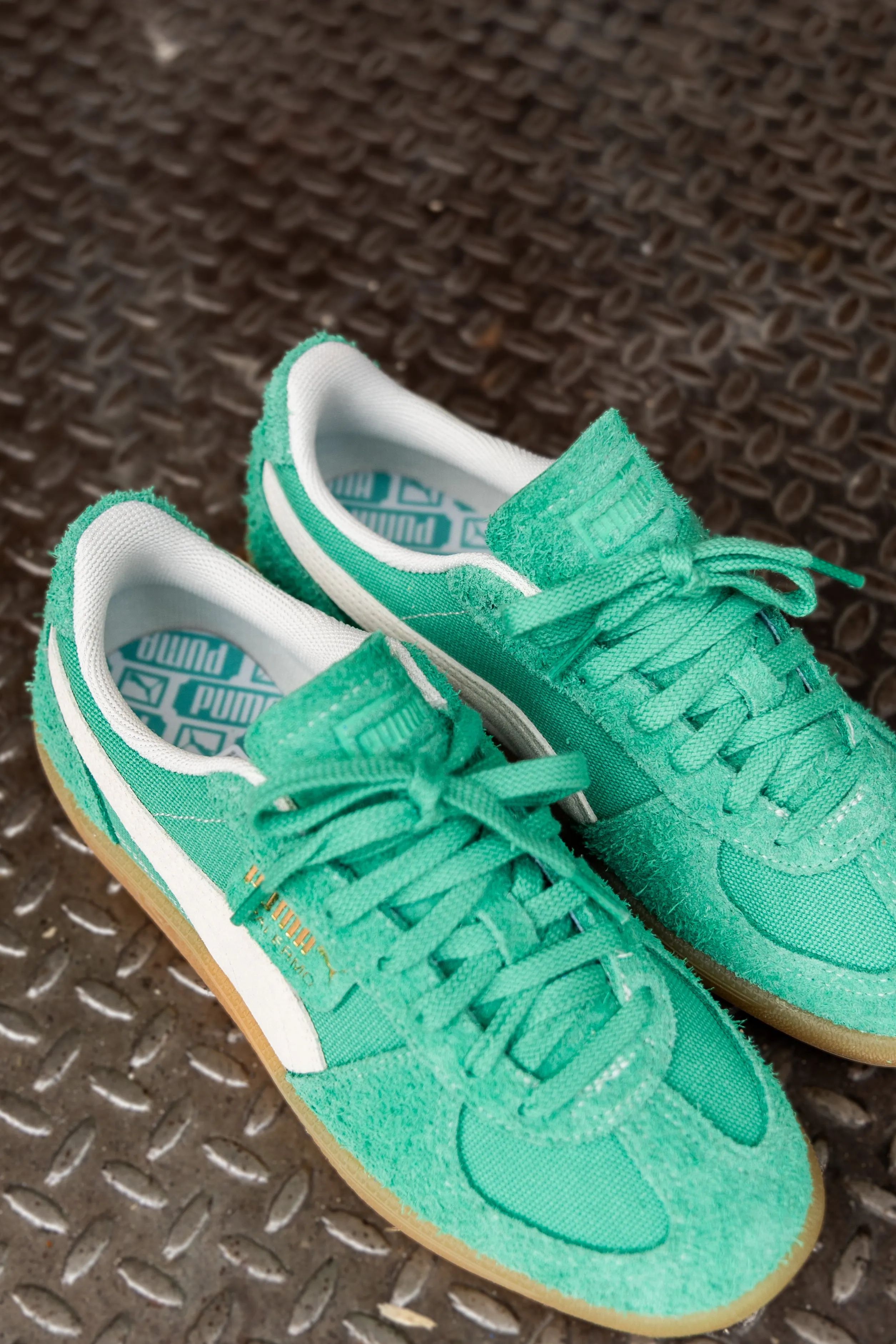 Mens Puma Palermo Vintage (Jade Frost/Frosted Ivory/Gum) Muted