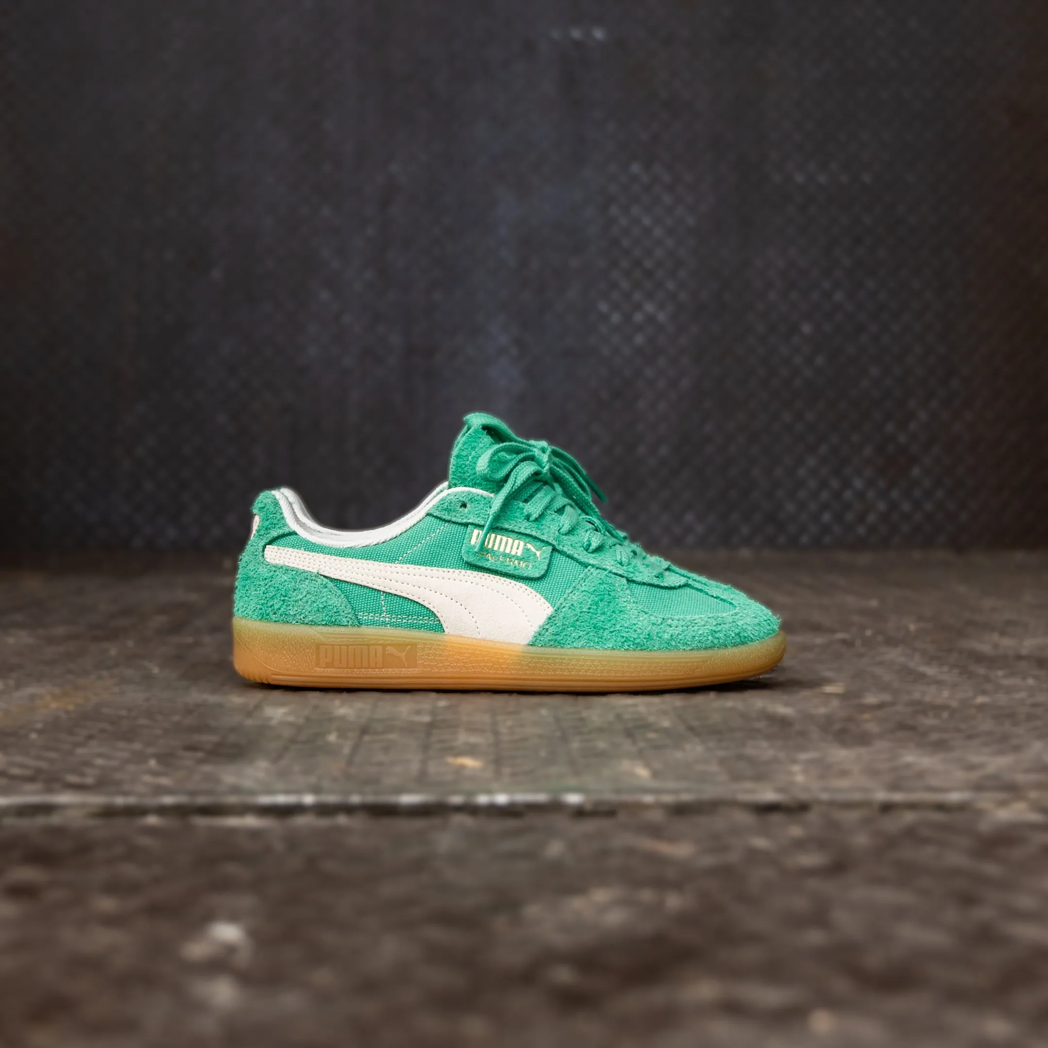 Mens Puma Palermo Vintage (Jade Frost/Frosted Ivory/Gum) Reflective Contemporary ease