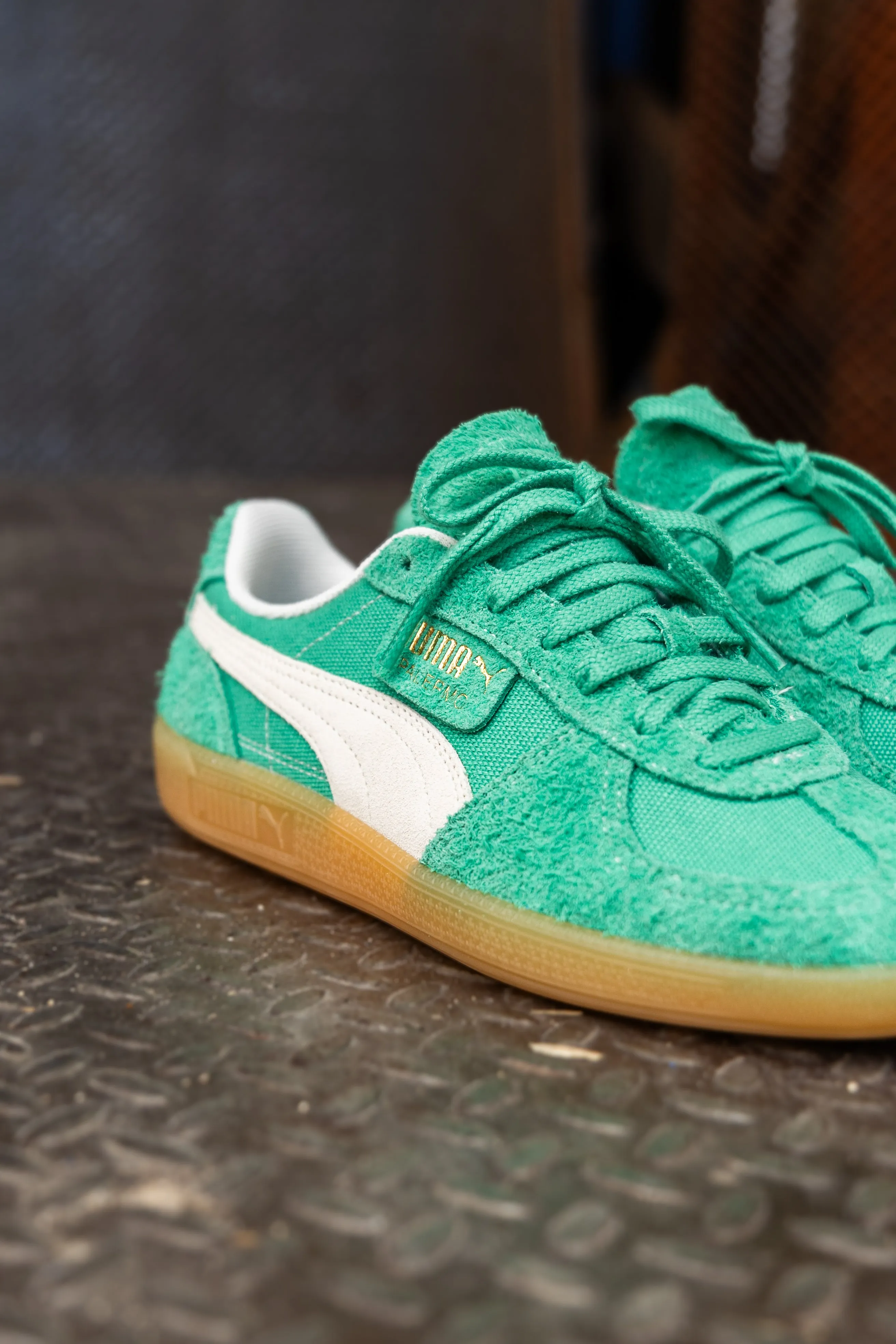 Men's Firm Mens Puma Palermo Vintage (Jade Frost/Frosted Ivory/Gum)