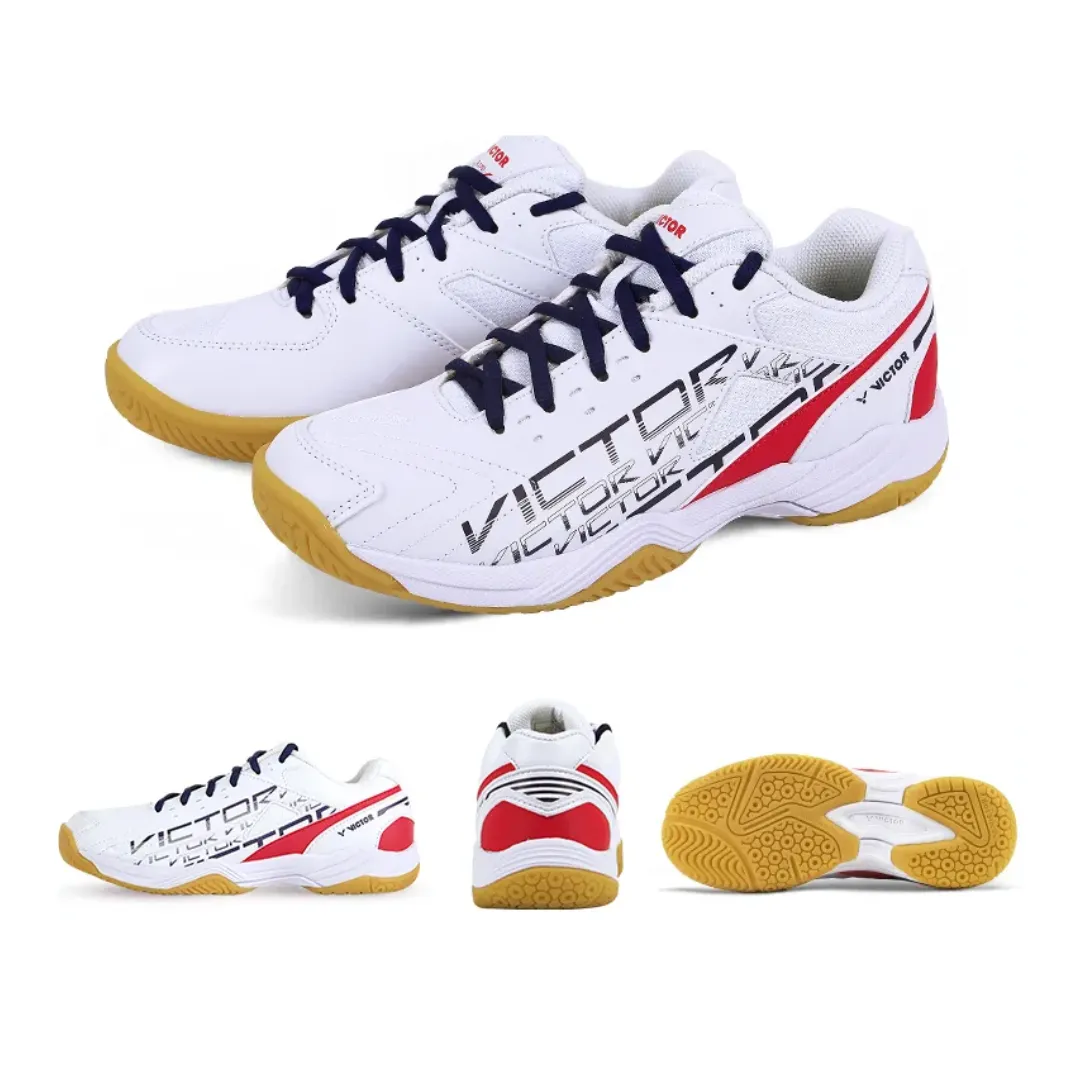 Edge Titan Victor A170 AD Court Shoes [Bright White/High Risk Red]