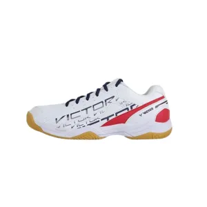 Victor A170 AD Court Shoes [Bright White/High Risk Red] Flex Mesh
