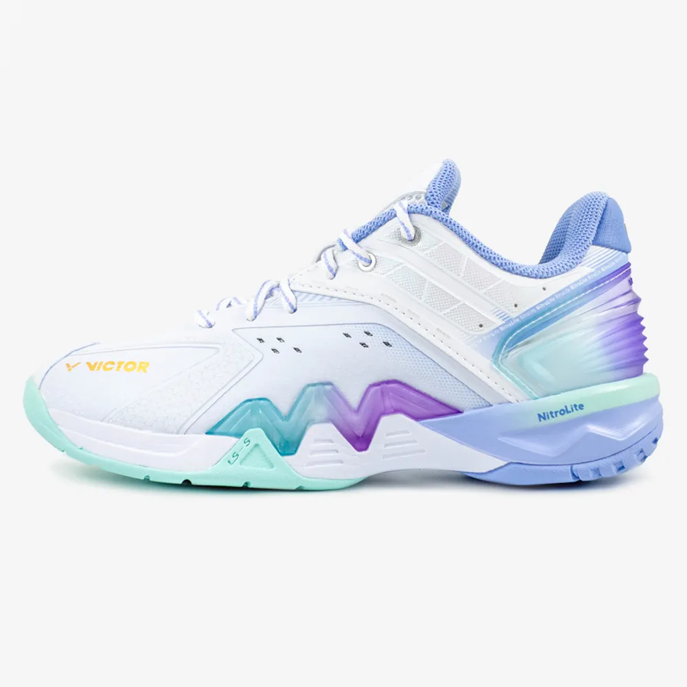 Victor P8500NLite Nitrolite Court Shoe P8500NL-AT (Brilliant White/Blue Violet) Track Ultra Dash Alpha