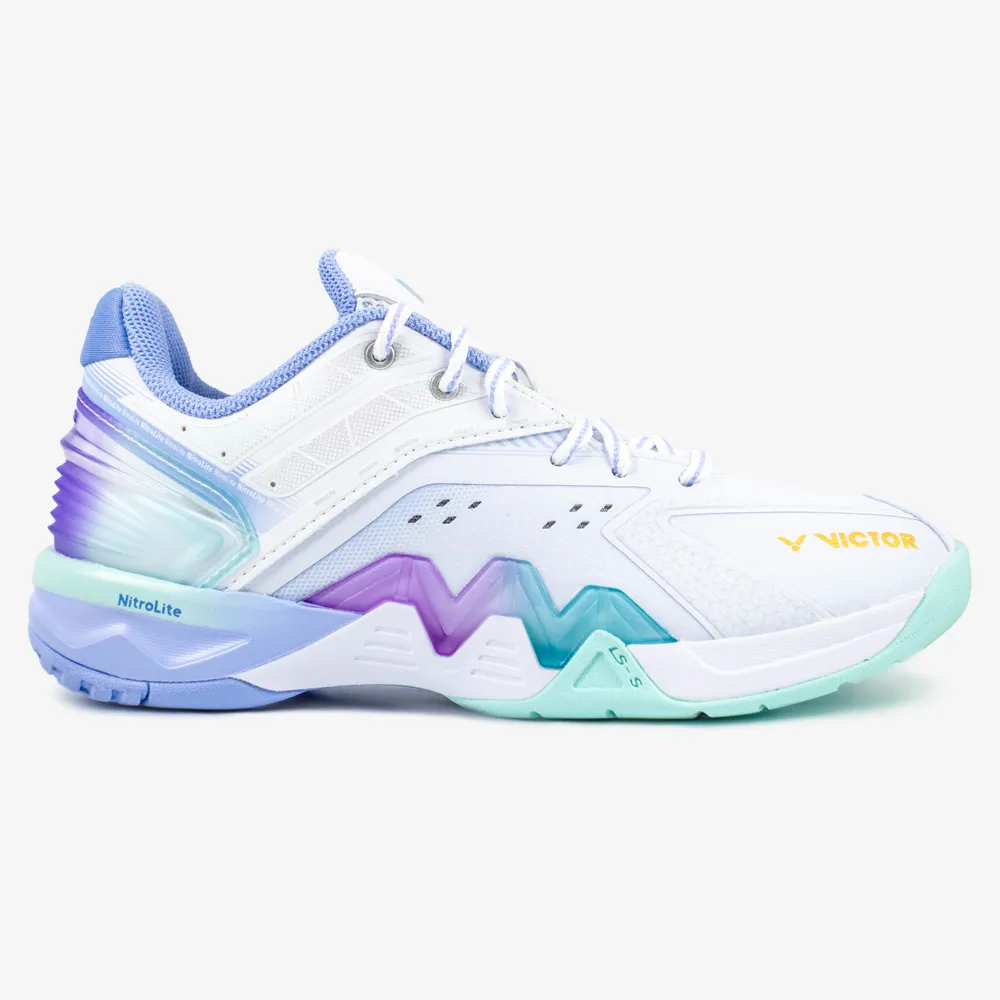 Path One Victor P8500NLite Nitrolite Court Shoe P8500NL-AT (Brilliant White/Blue Violet)