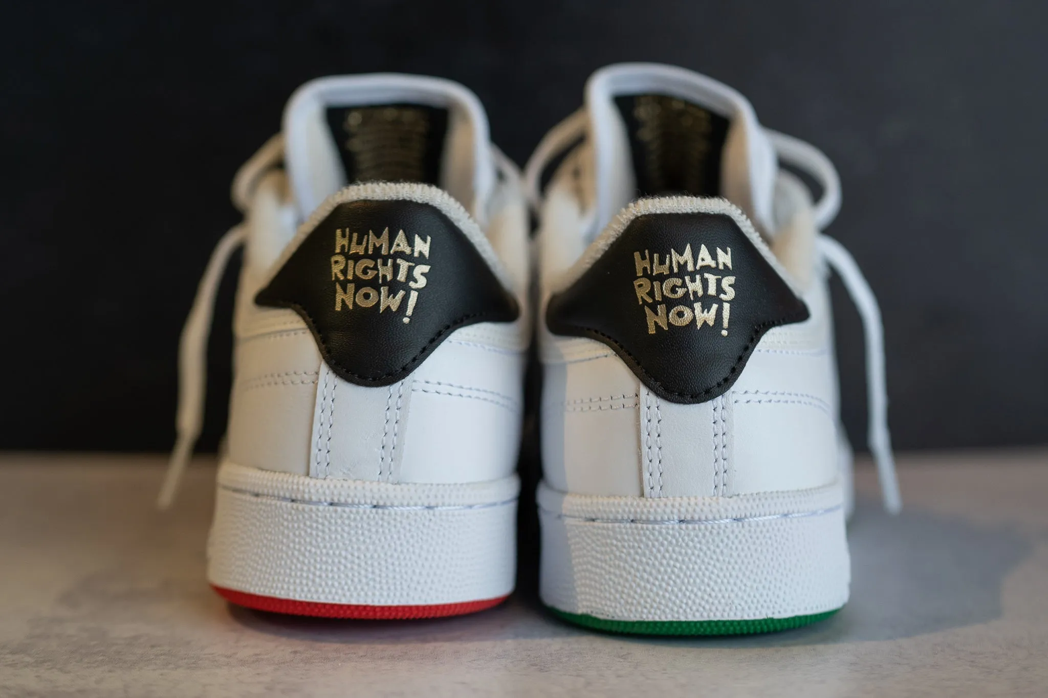driest winter necessities Reebok X Human Rights Club C 85 (White)
