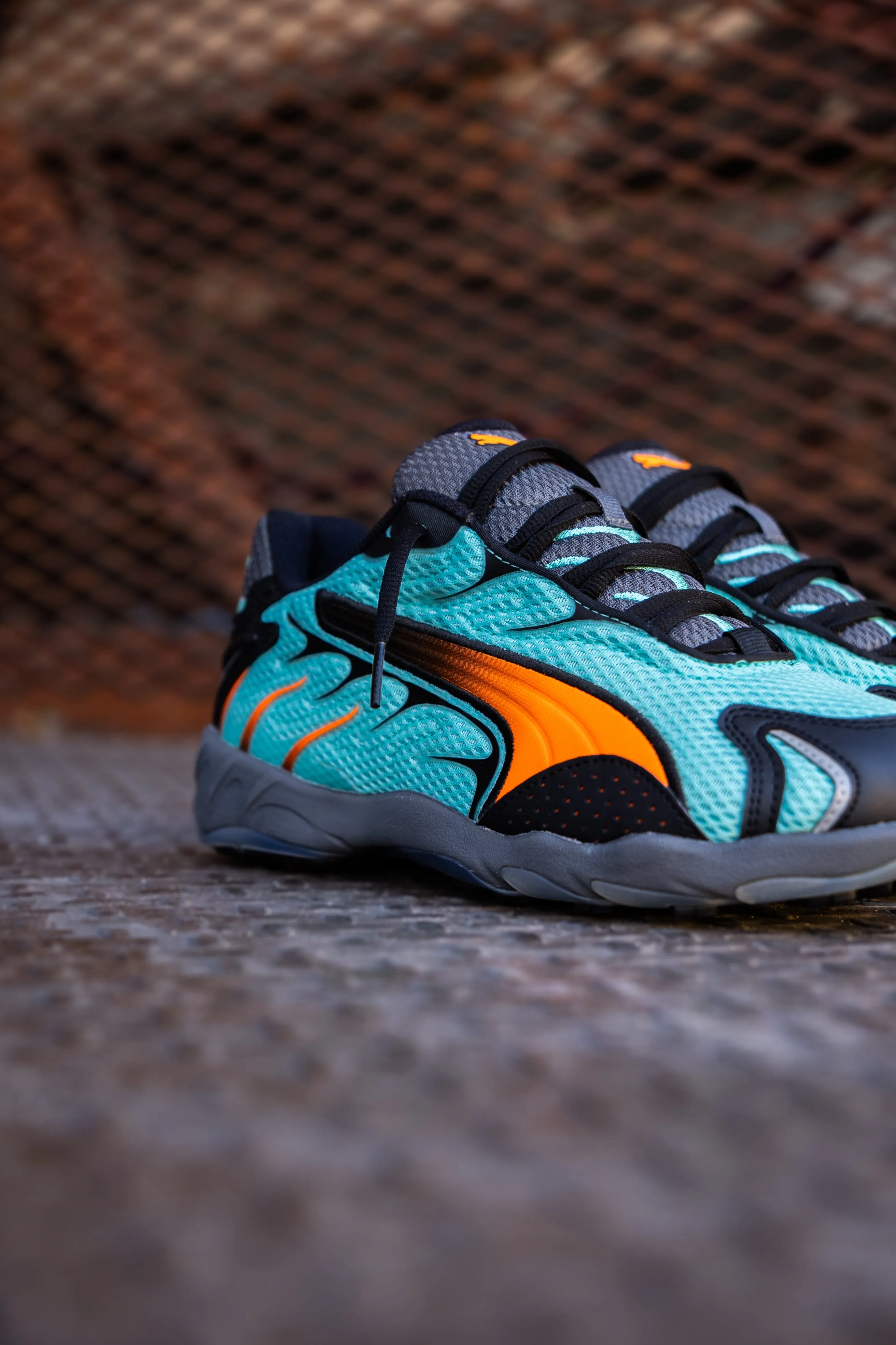 Mens Puma Inhale (Aquatic/Orange Glo) least