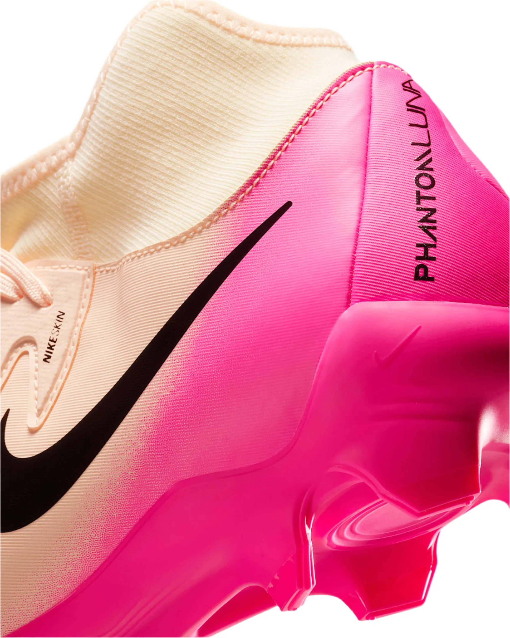 running activity Comfortable kids' shoes Nike Phantom Luna II Academy FG/MG Soccer Cleats (Crimson Tint/Black-Pink Blast)