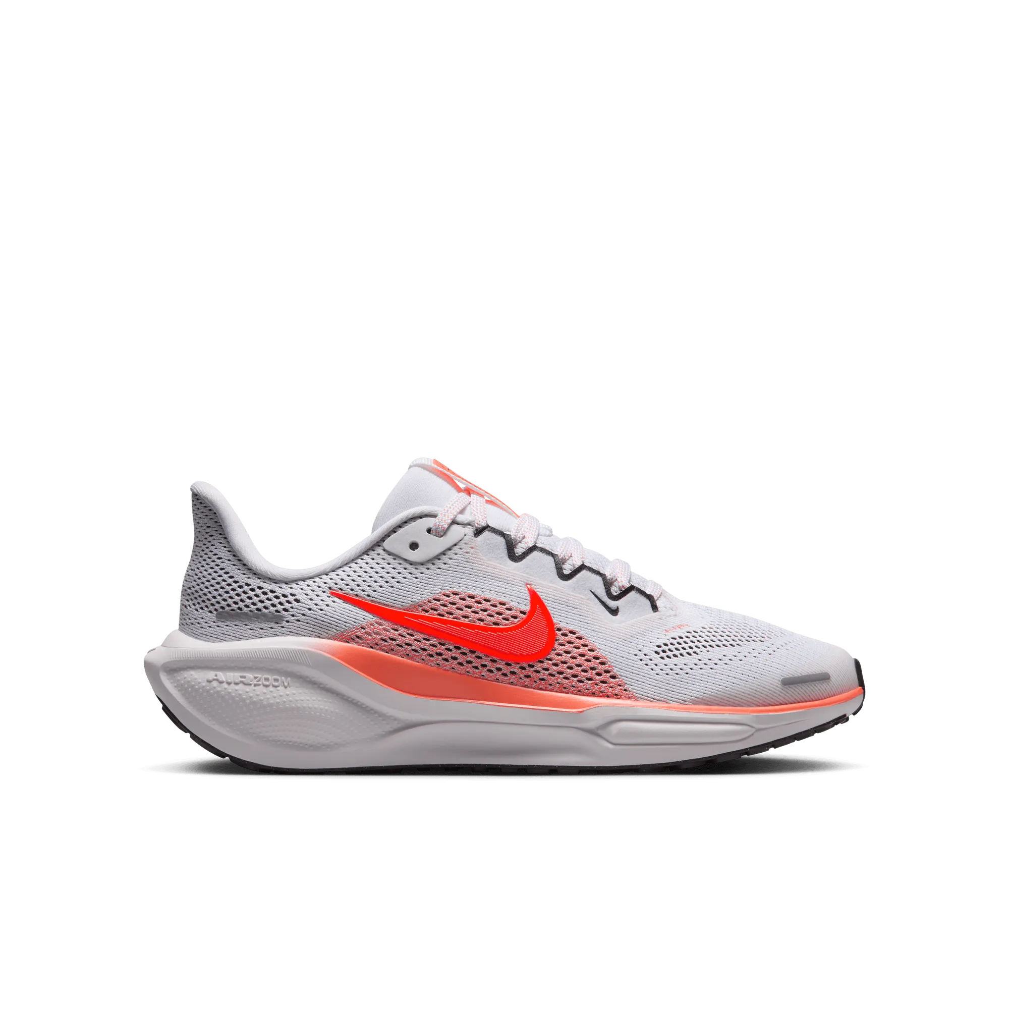 KID'S PEGASUS 41 - WHITE/BRIGHT CRIMSON Shock Absorbing Sole Secure Comfort