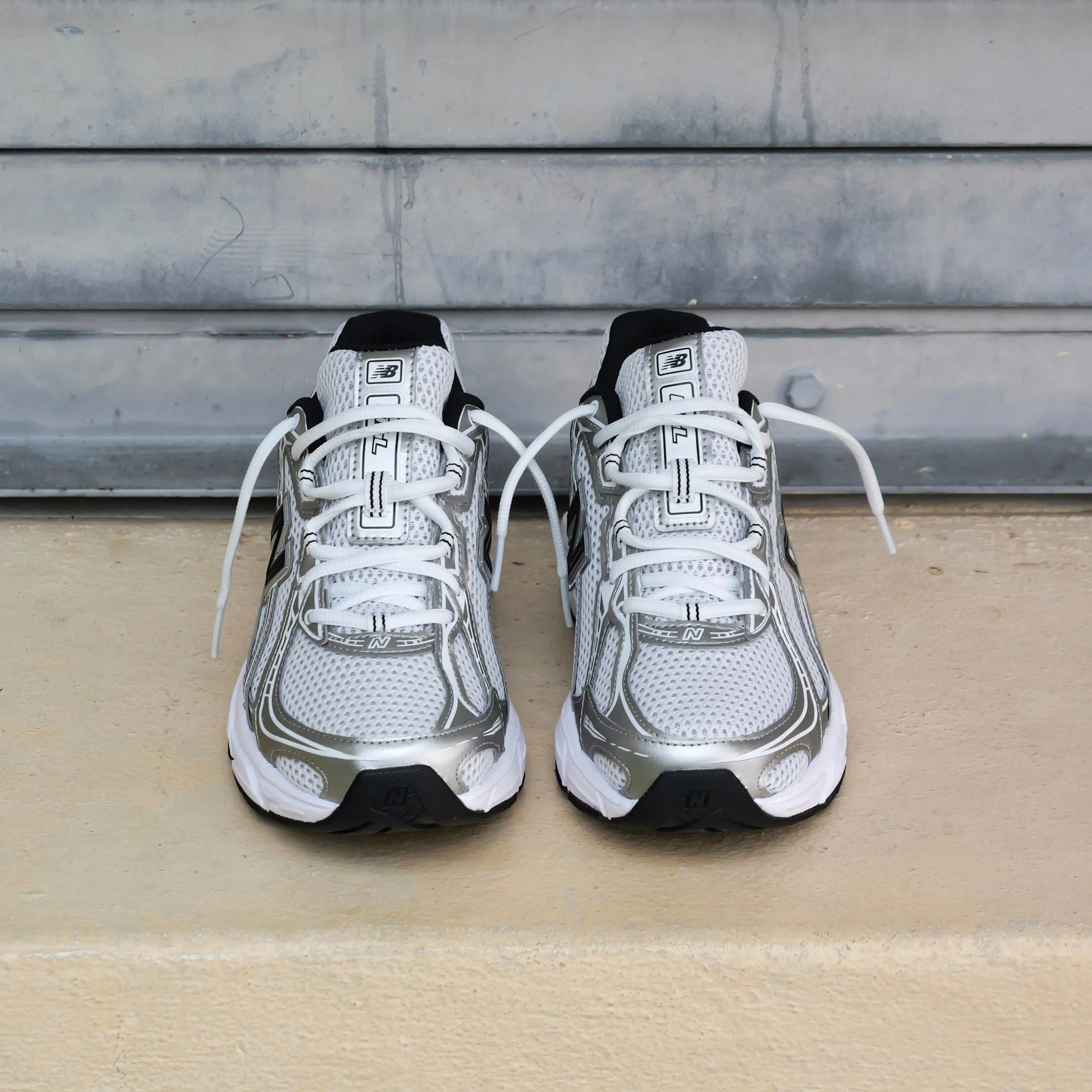 Mens New Balance 740 (White/Silver Metallic/Black) - U740NW2 Layered Look performance - level