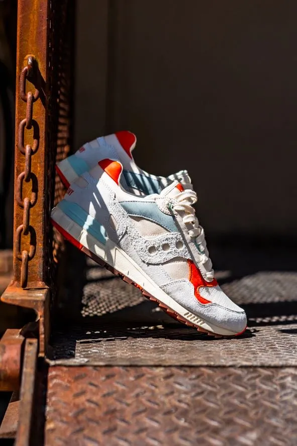Impact-absorbing durability Mens Saucony Shadow 5000 (Light Beige/Mint)