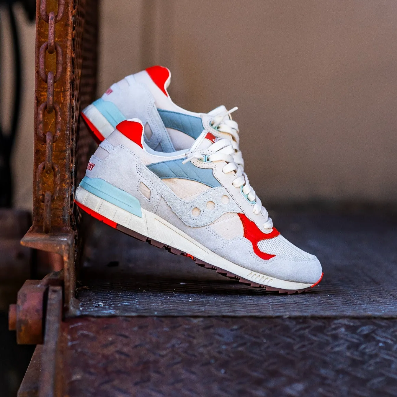 eastern cool kids' designs Mens Saucony Shadow 5000 (Light Beige/Mint)