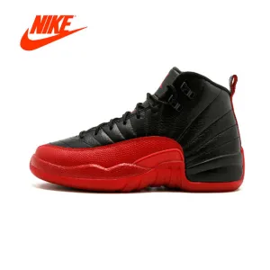 Variable Lacing Original New Arrival Authentic NIKE Air Jordan 12 Retro BG AJ 12 Women's 153265-002 Basketball Shoes Sneakers Breathable Outdoor