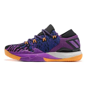 Adidas Crazylight Boost Low Men's Basketball Shoes, Purple, Non-slip Breathable Torsion System