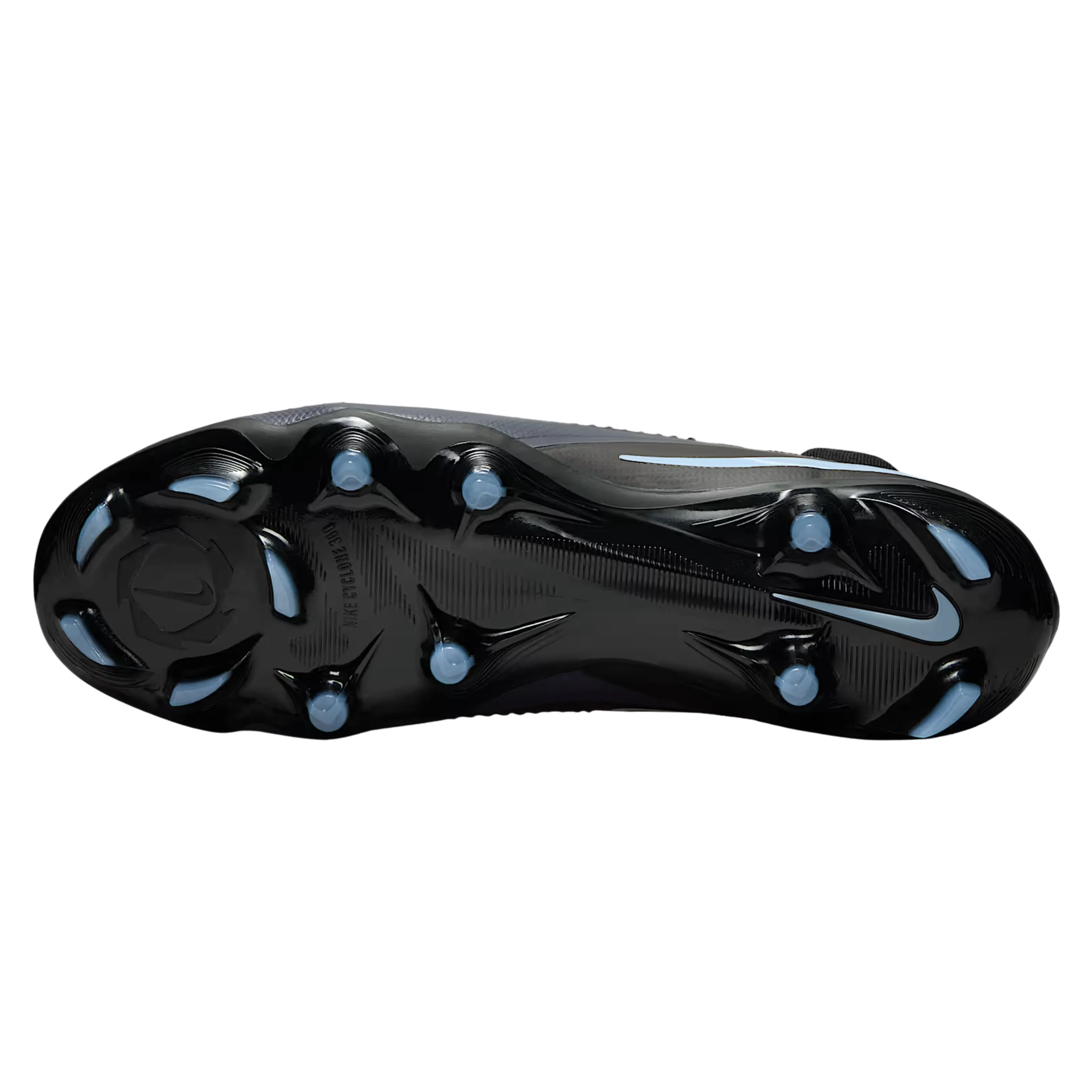 Low Profile Nike Phantom 6 High Pro Firm Ground Soccer Cleats (Black/Black)