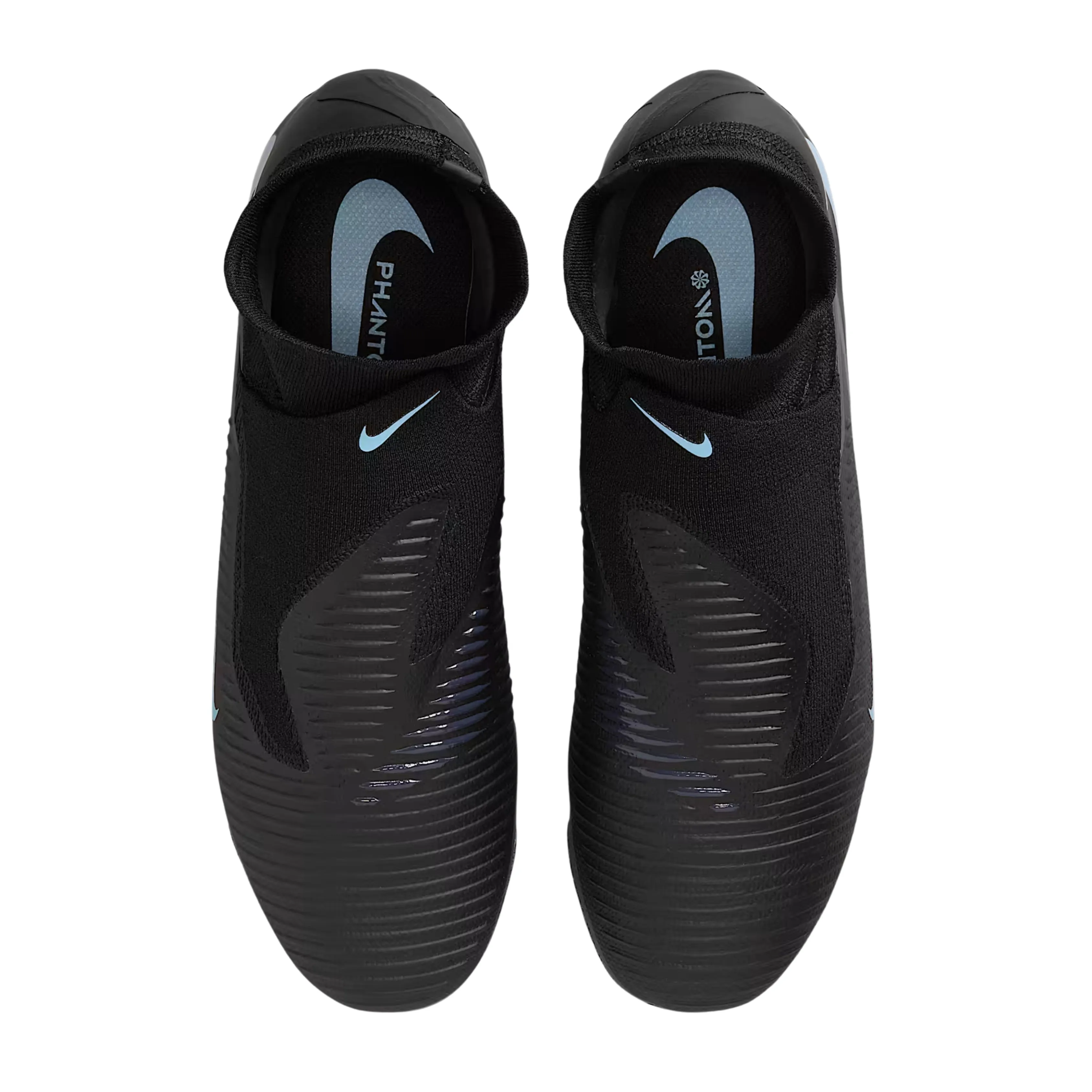 Nike Phantom 6 High Pro Firm Ground Soccer Cleats (Black/Black) practice essentials Flexible Design