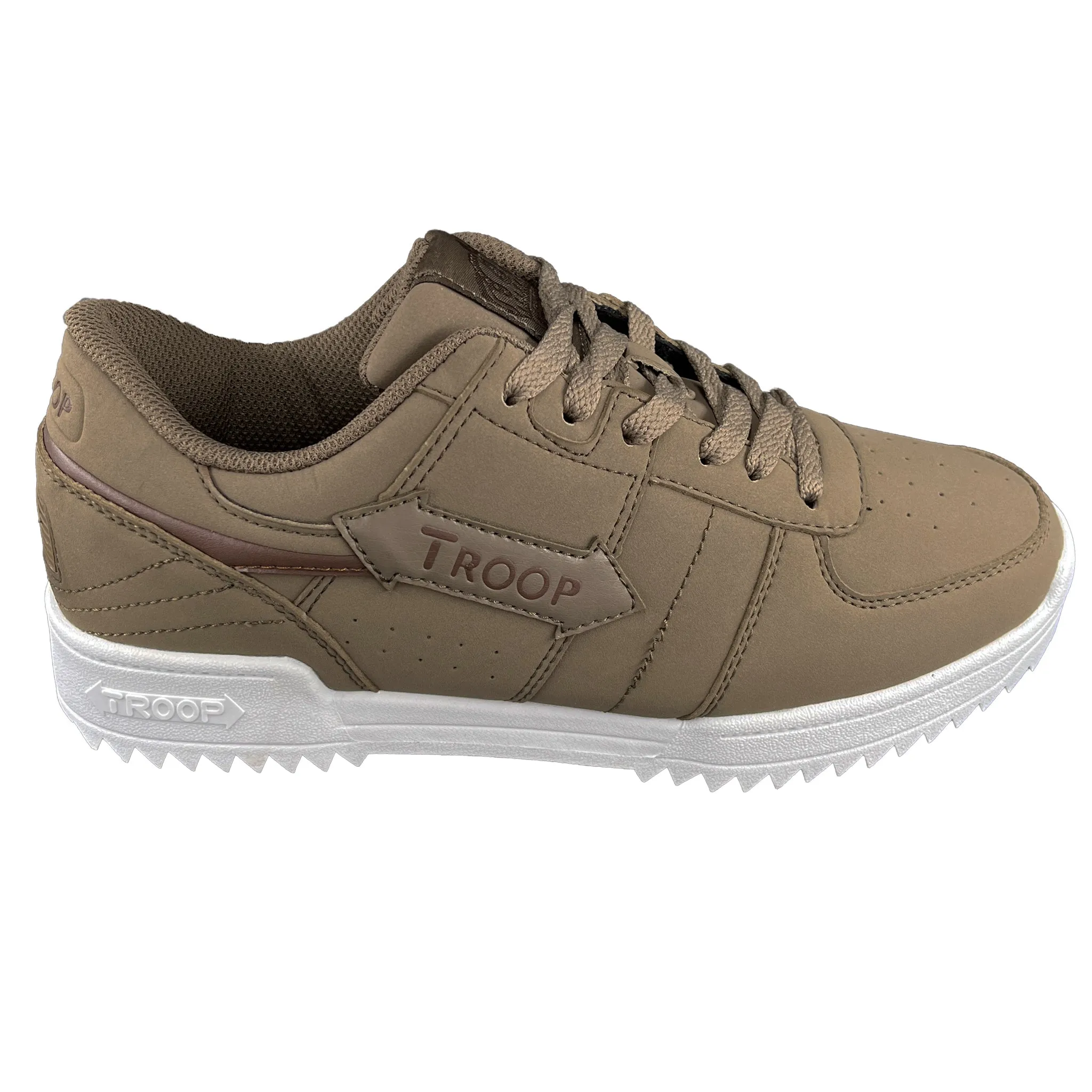 Troop Men's Crown Ripple Low Top Casual Shoes Cafe Style Knit Upper
