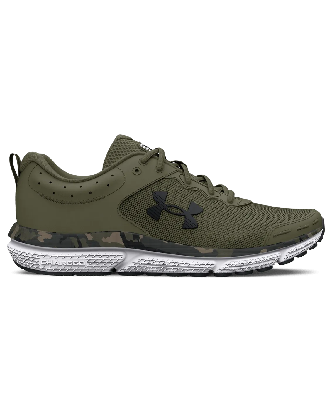 elastic lacing shoes movie - themed running wear UA Charged Assert 10 Camo Men's Running Shoes