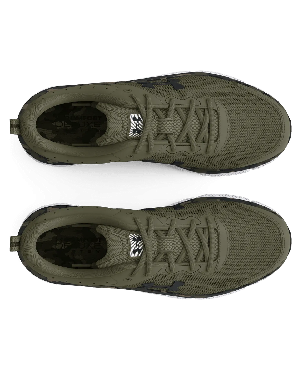 UA Charged Assert 10 Camo Men's Running Shoes Short - distance