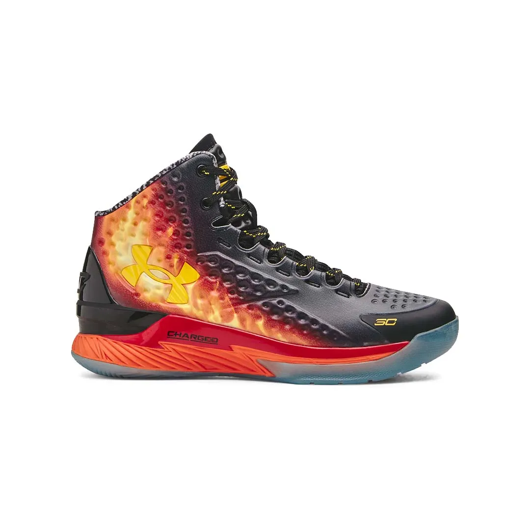 Abrasion Resistant Outsole Reliable Durability UA Grade School Curry 1 Retro 'Curry Jam' Basketball Shoes | 3028139
