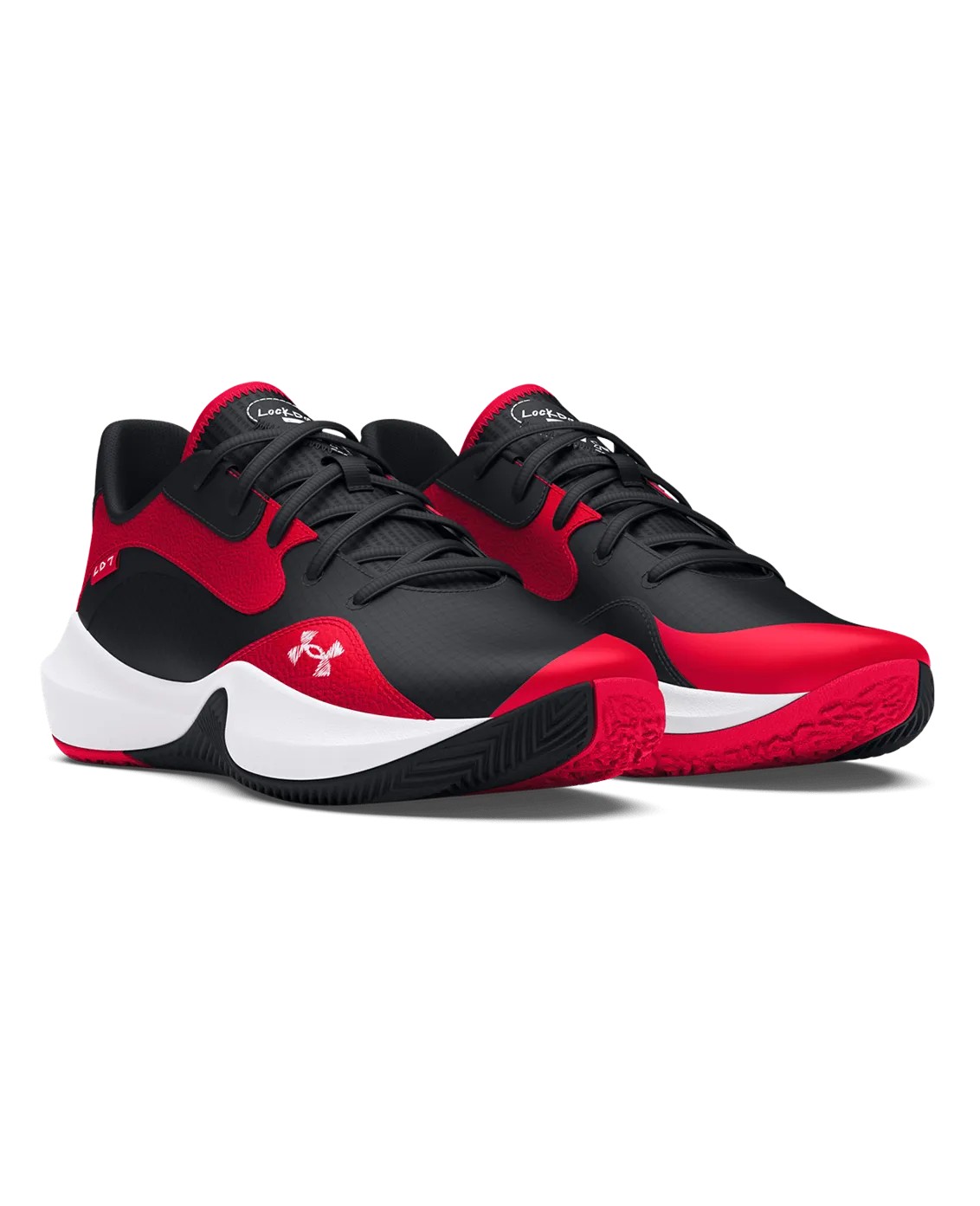 UA Lockdown 7 Low Unisex Basketball Shoes Torsion Bar System Arch Stabilizer