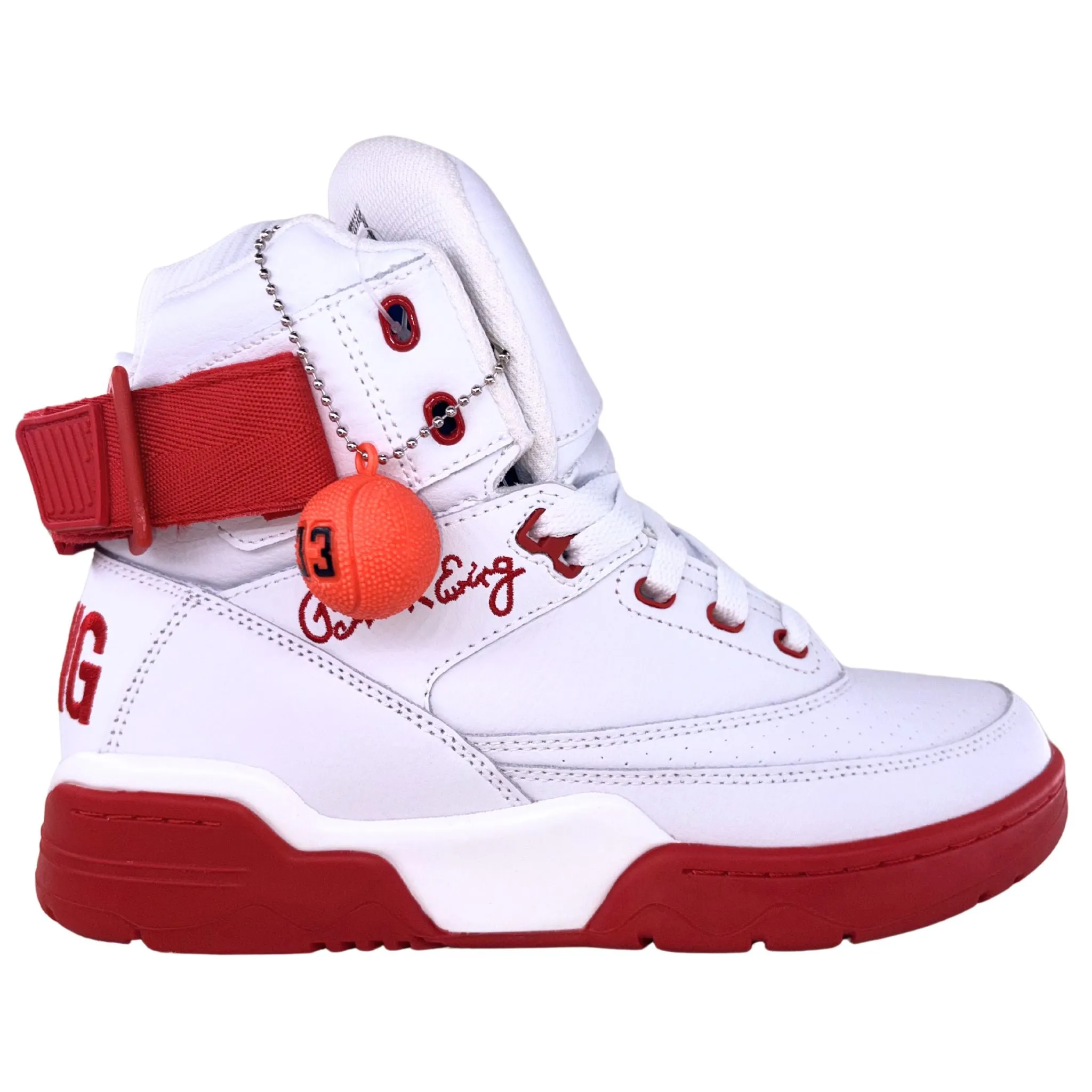 Comfort Padding Body Align Patrick Ewing Athletics Men's 1BM00554-128 33 HI OG White Red Basketball Shoes