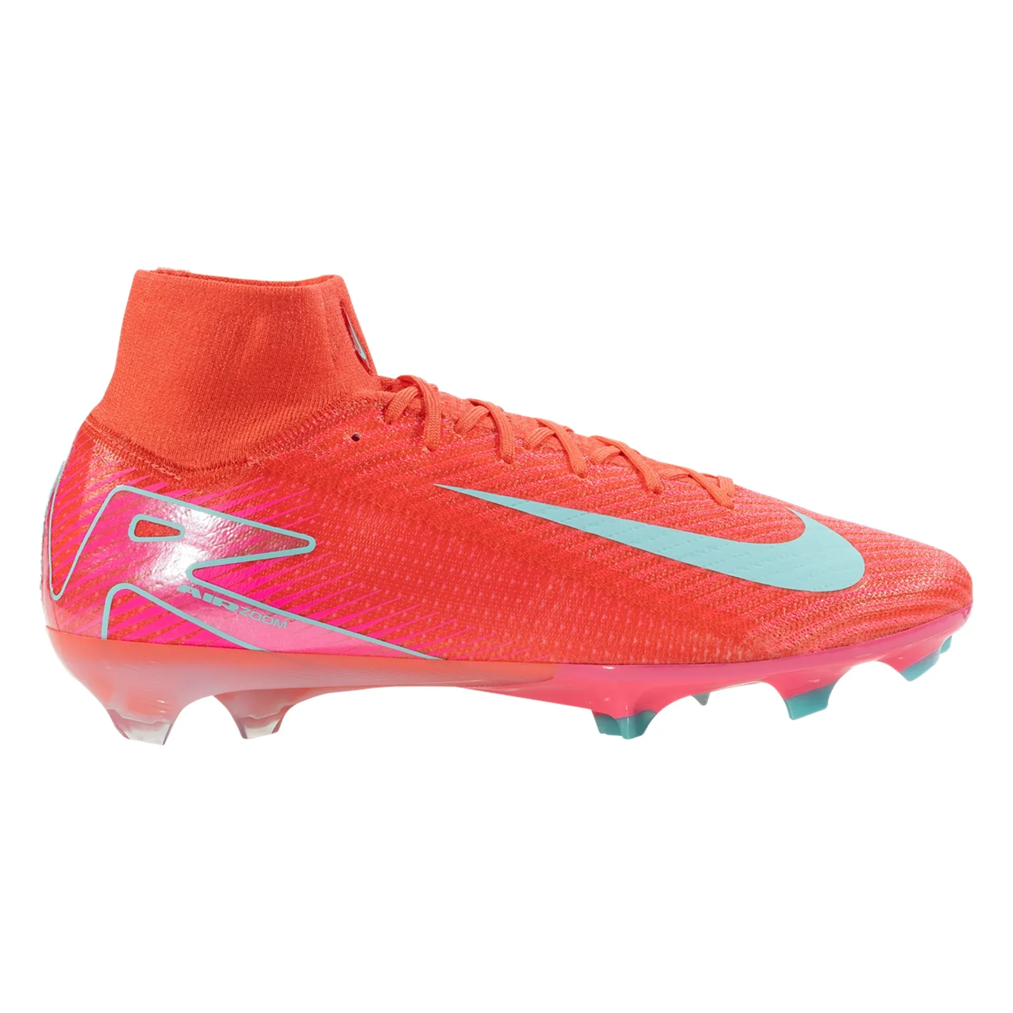 Nike Zoom Superfly 10 Elite FG Soccer Cleats (Ember Glow/Aurora Green) Product ratings BMX boots