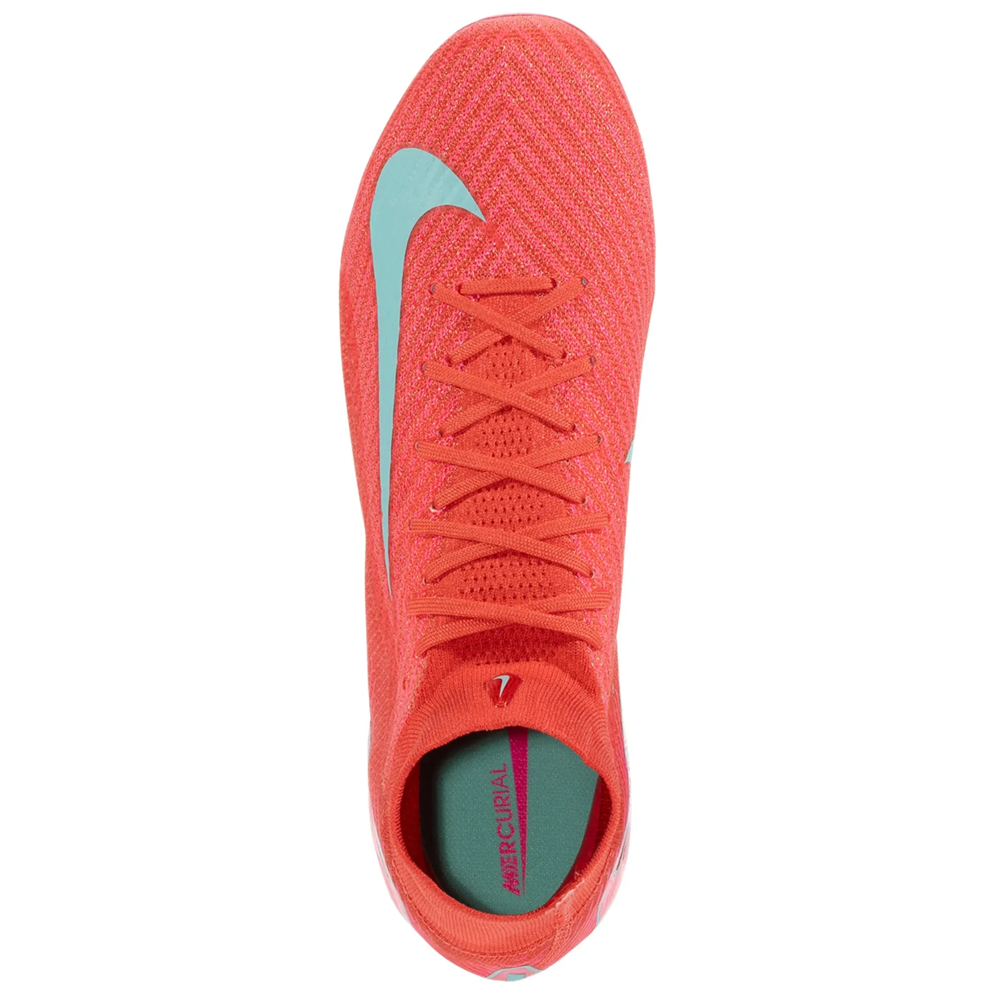 Nike Zoom Superfly 10 Elite FG Soccer Cleats (Ember Glow/Aurora Green) Ribbon kids' shoes