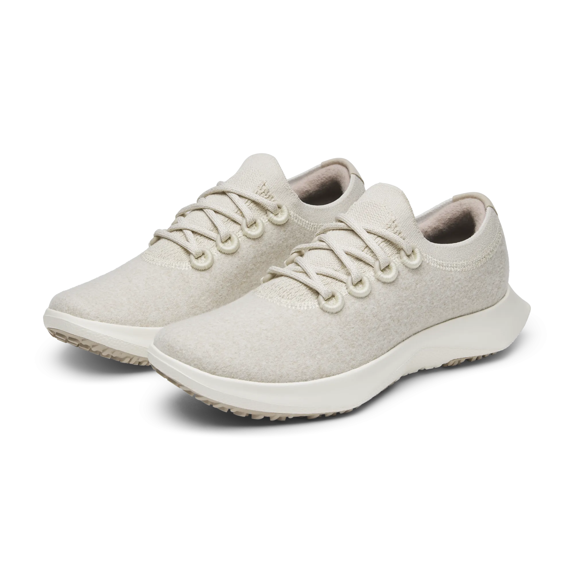 Women's Wool Dasher Mizzle - Stony Cream (Natural White Sole) Tensile Weave Upper Gym