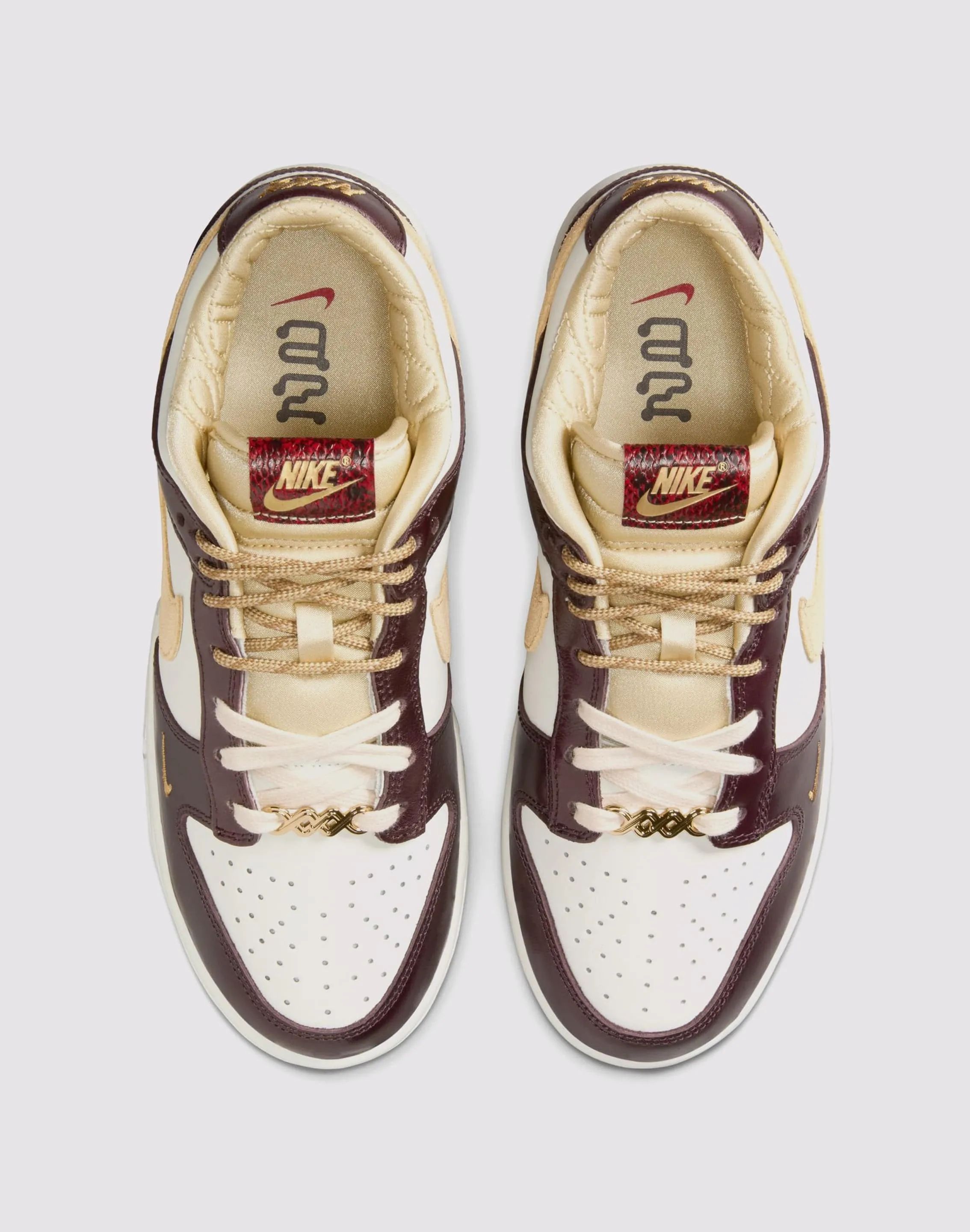 Nike Dunk Low "Sail/Team Gold/Burgundy Crush" Bounce Support Sustainable Production Methods