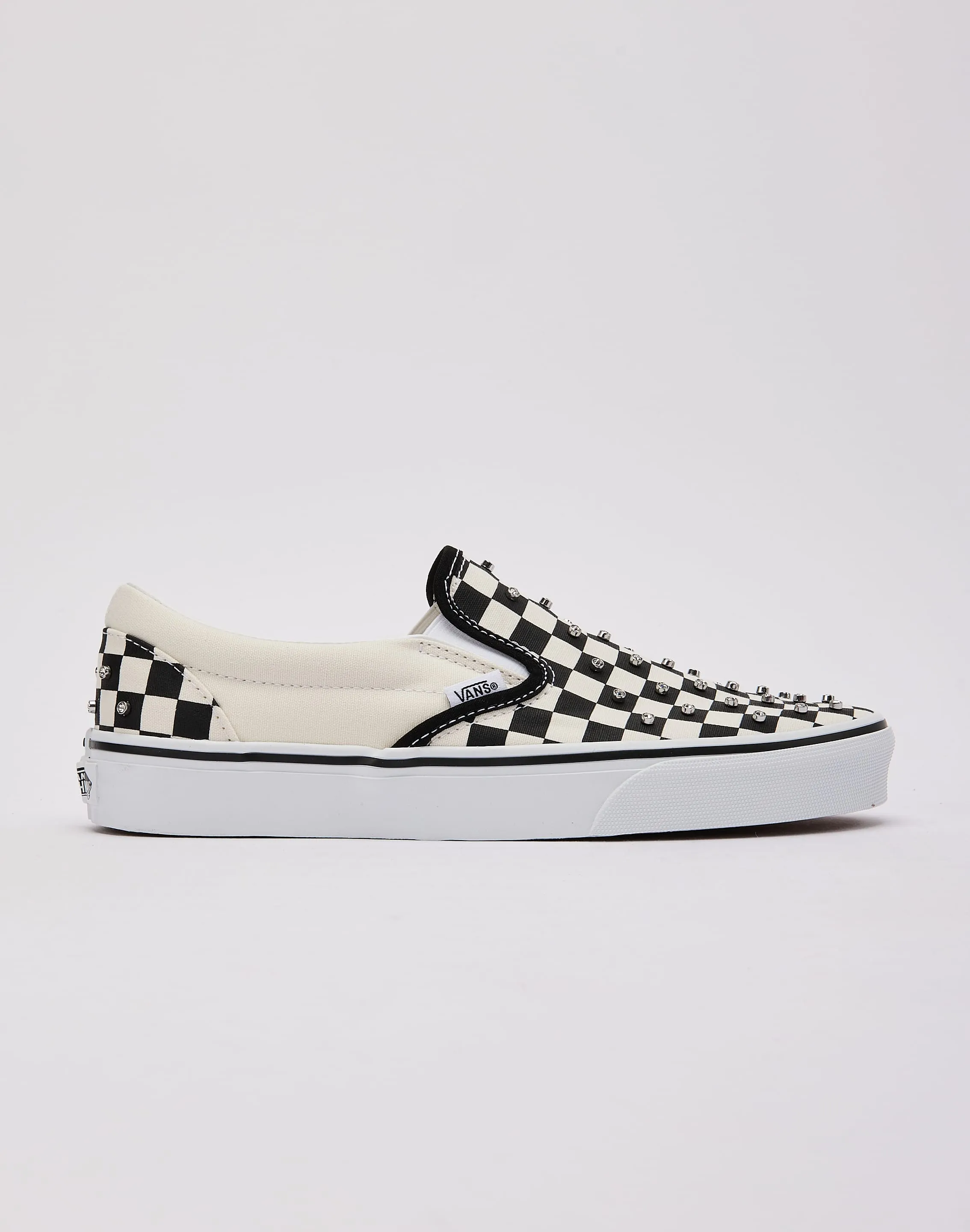 Bendable Heel Counter Vans Classic Slip-On Rhinestone