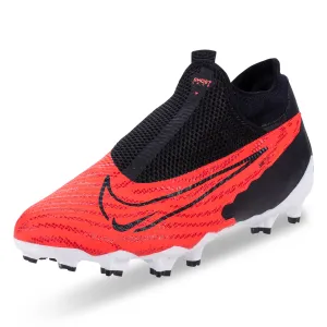 Nike Phantom GX Academy DF FG/MG Soccer Cleats (Bright Crimson/White) eco - friendly shoes Airy Upper