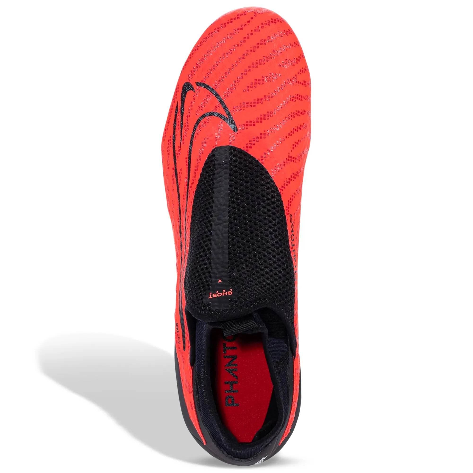 Nike Phantom GX Academy DF FG/MG Soccer Cleats (Bright Crimson/White) Running