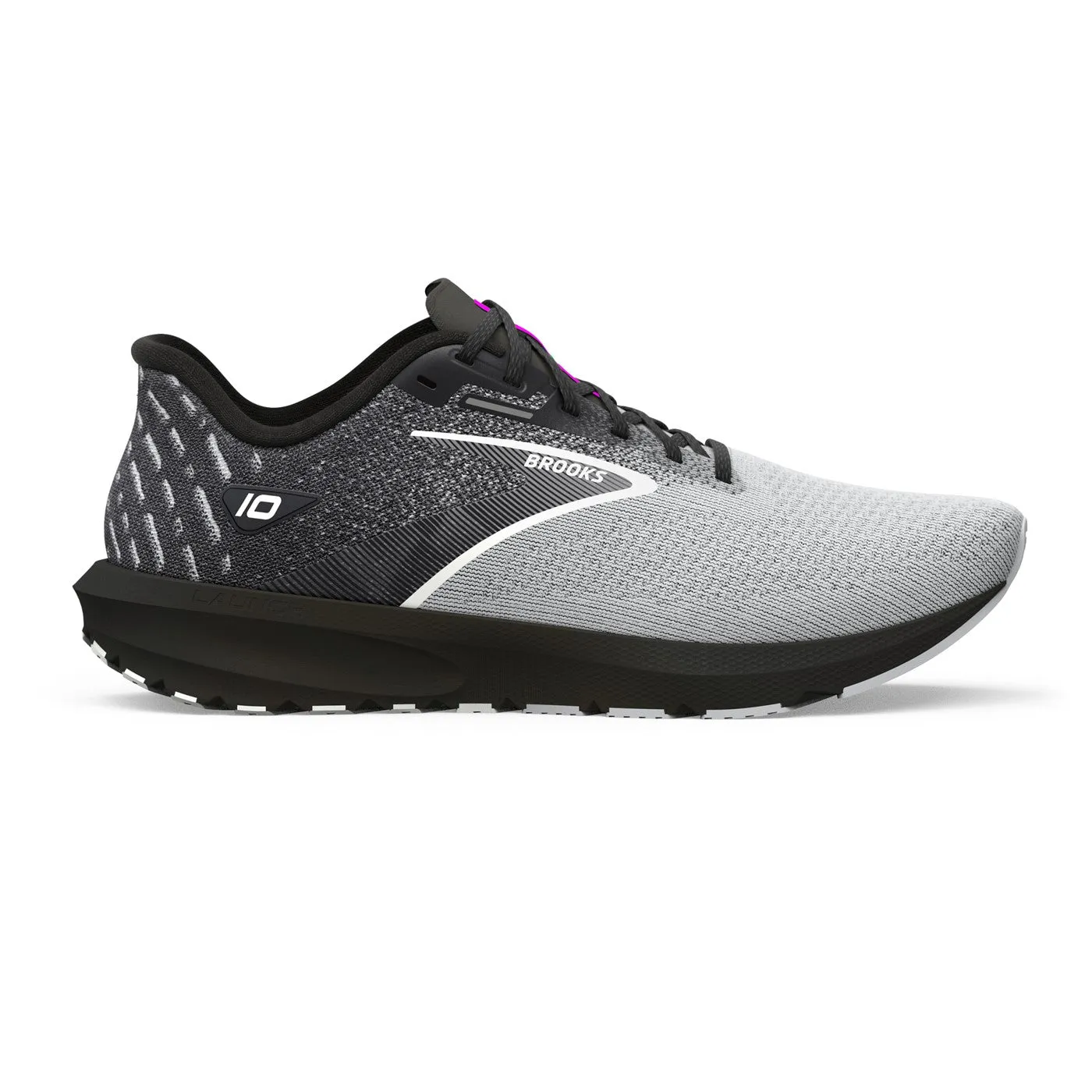 simple design shoes arch - hugging shoes MEN'S LAUNCH 10 - D - 052 BLACK/BLACKENED PEARL