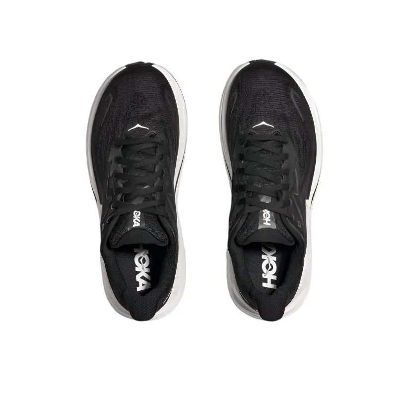 running in a metal bridge area shoes HOKA Clifton 10 D WIDE Womens Running Shoes