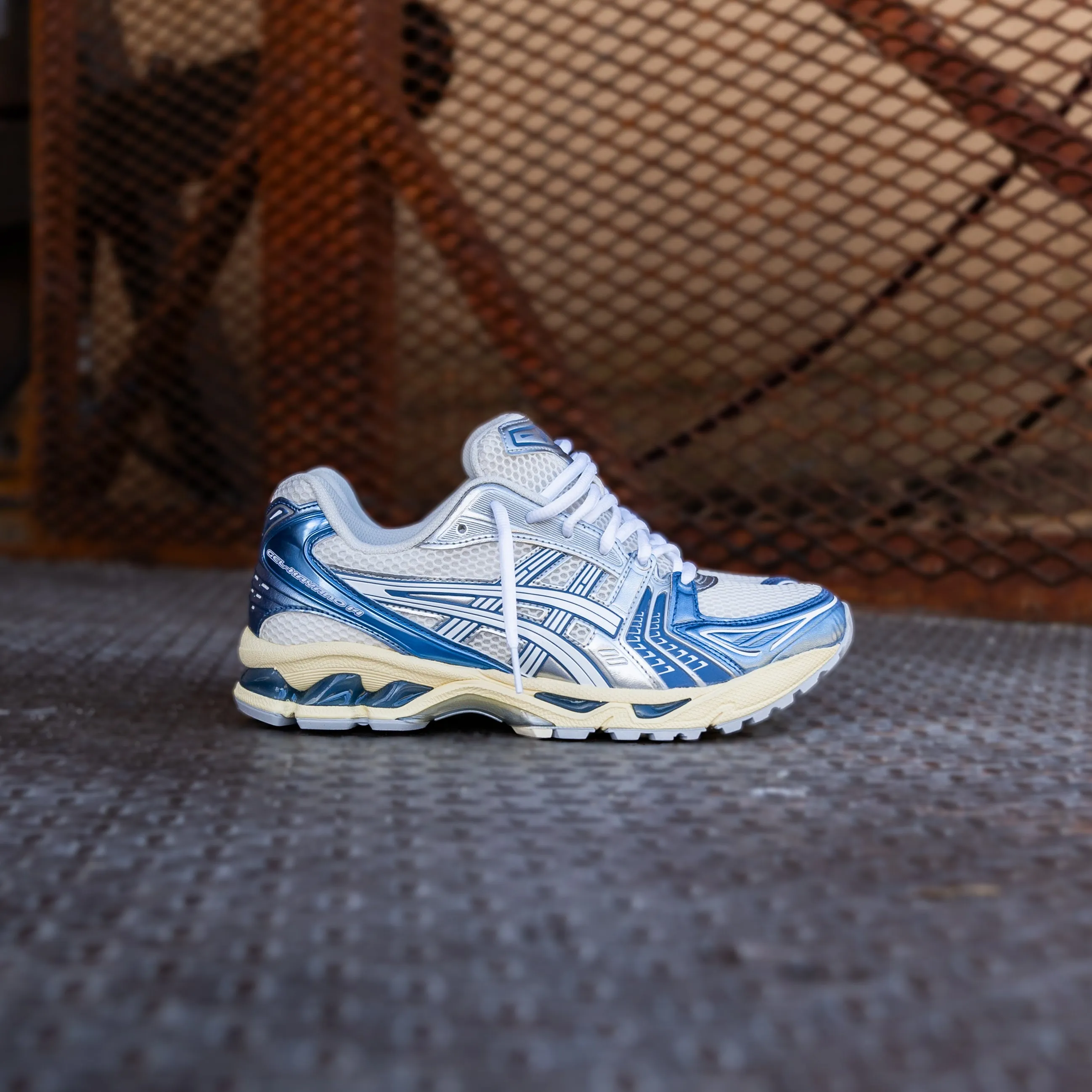 Mens Asics Gel-Kayano 14 (Cream/Denim Blue) Business Trip