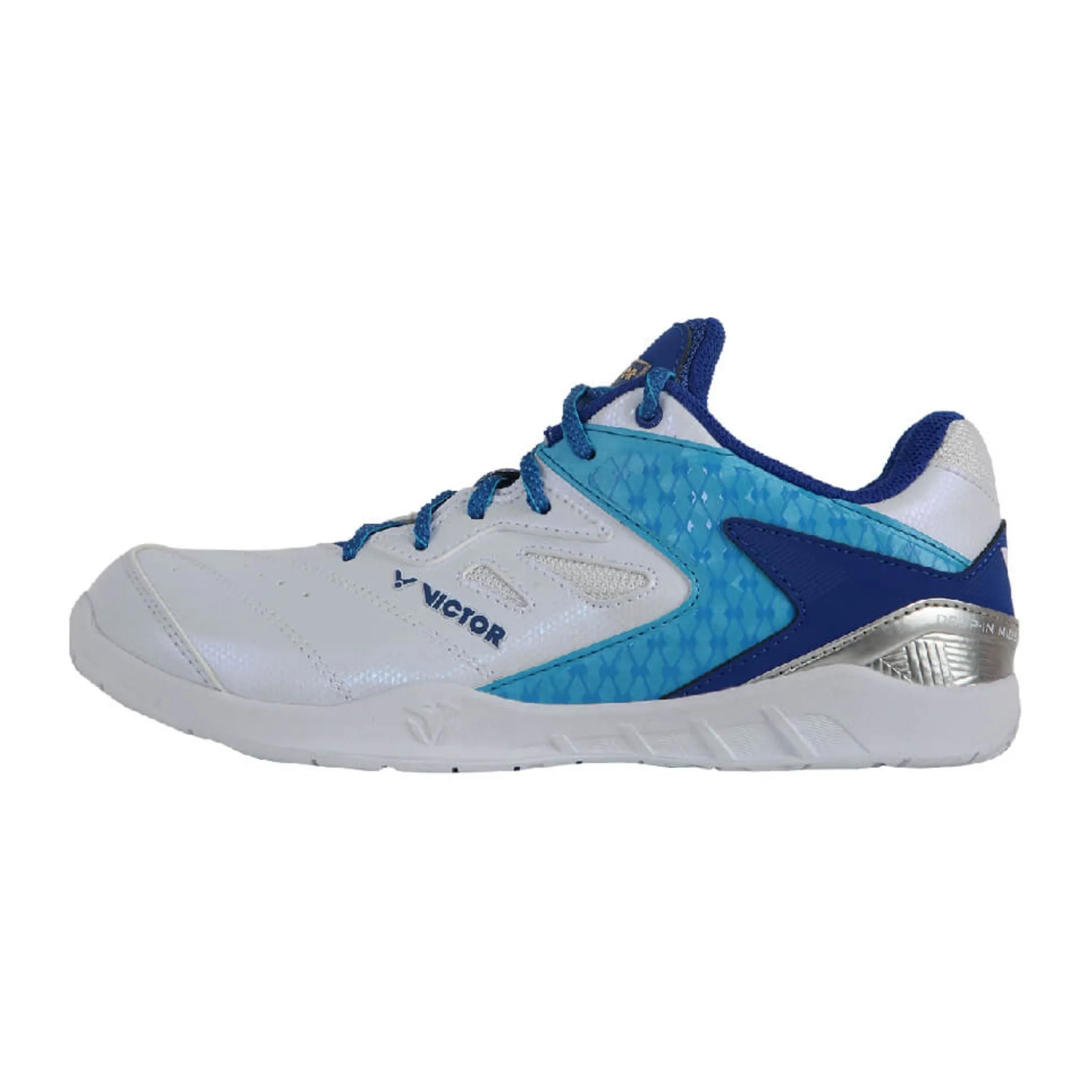 Lock Fit Elastic Band Victor 55th Anniversary Badminton Shoes [White/Blue] P9200IIITD-55 AF