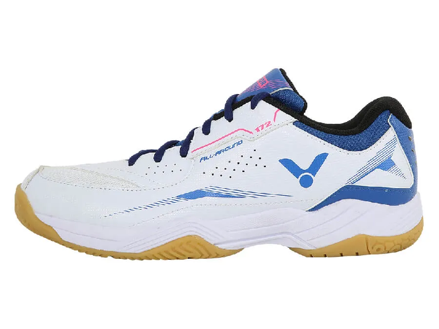 Loose Fit Victor A172 AF Court Shoes [Bright White/Mykonos Blue]