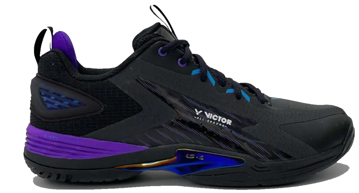Double Knot Victor A970ACE-C Badminton Shoes (Black Purple)