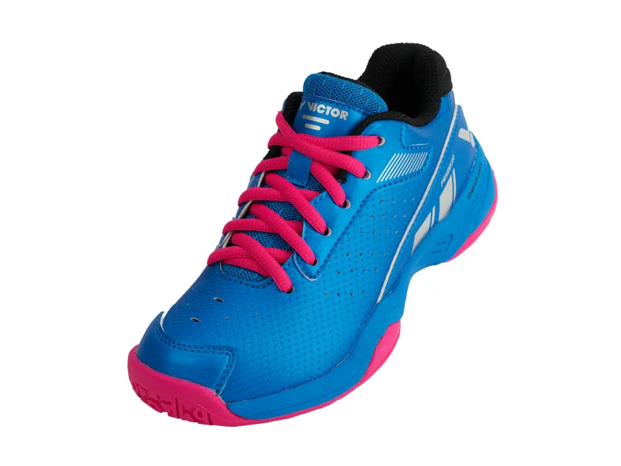 Move Lock Air Mesh Victor P9500 F Junior Badminton Shoes (Brilliant Blue)