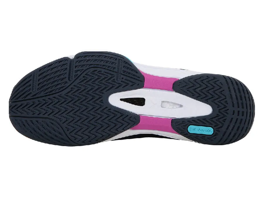 wonderful Heel Lock Pro Victor P9600-BJ Court Shoes [Blue Wing Teal/Purple]