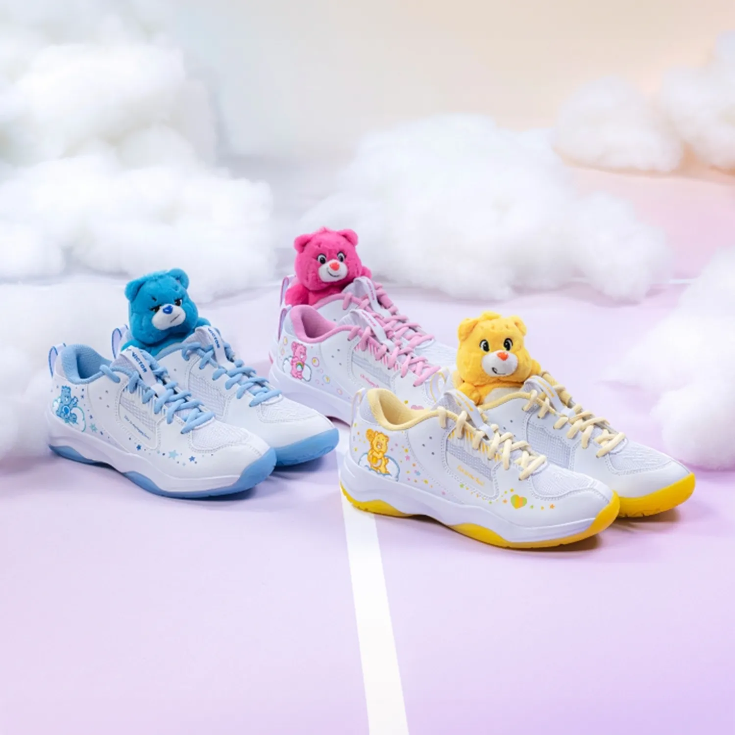 Grip Ultra Beach Victor x Care Bears Court Shoes A-CBC AE (White/Bright Yellow)