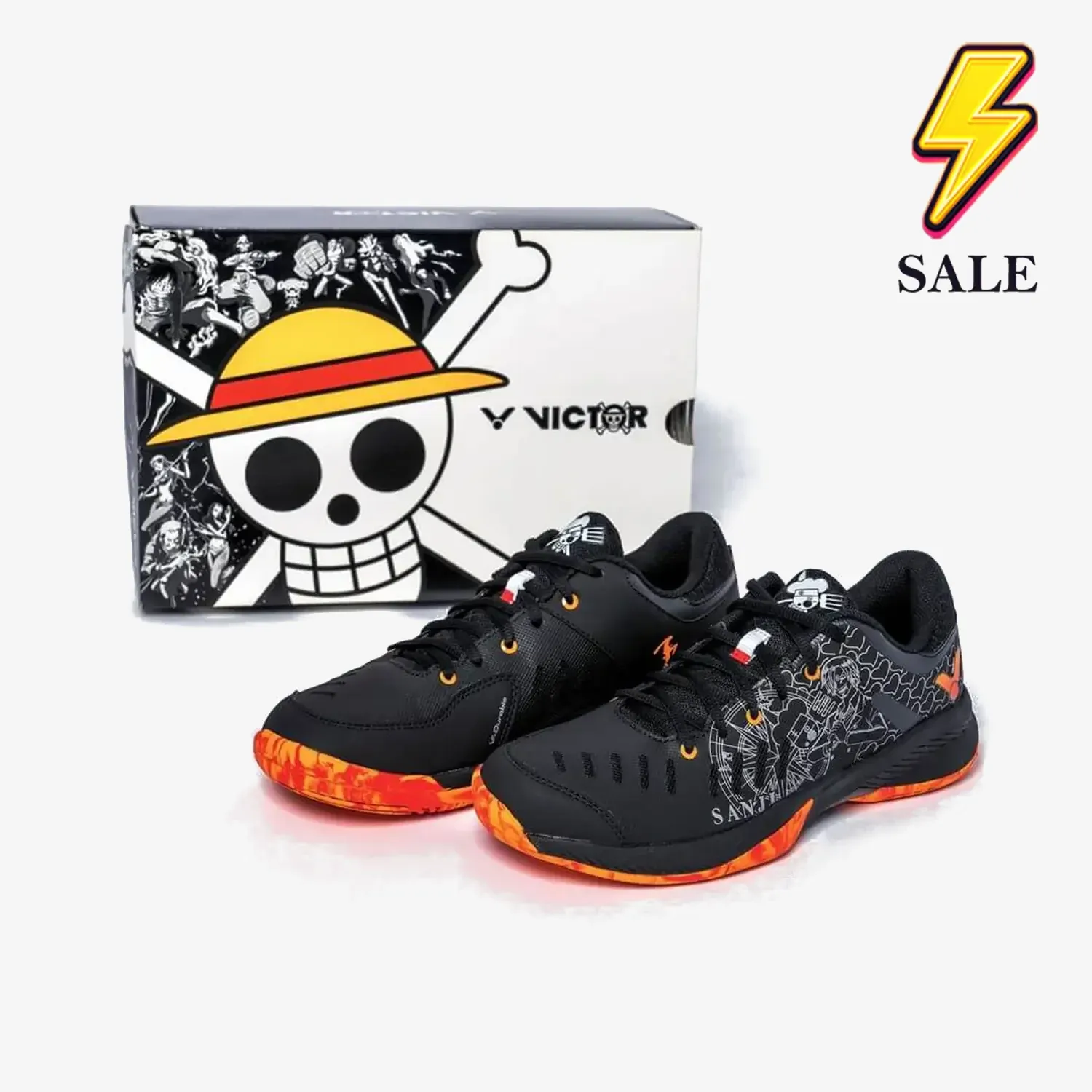 Victor x One Piece Sanji Shoes (A-OPS) Black Comfort Prime
