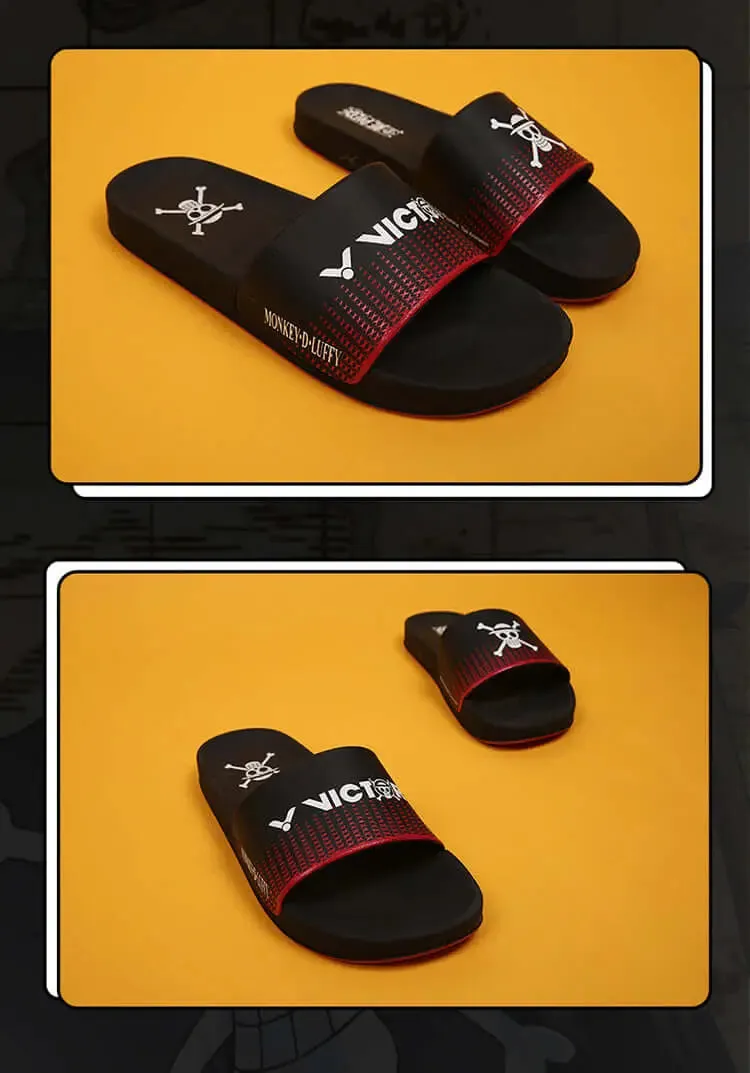 Flight Nova Boost Prime Victor x One Piece Slipper (007OP) Black