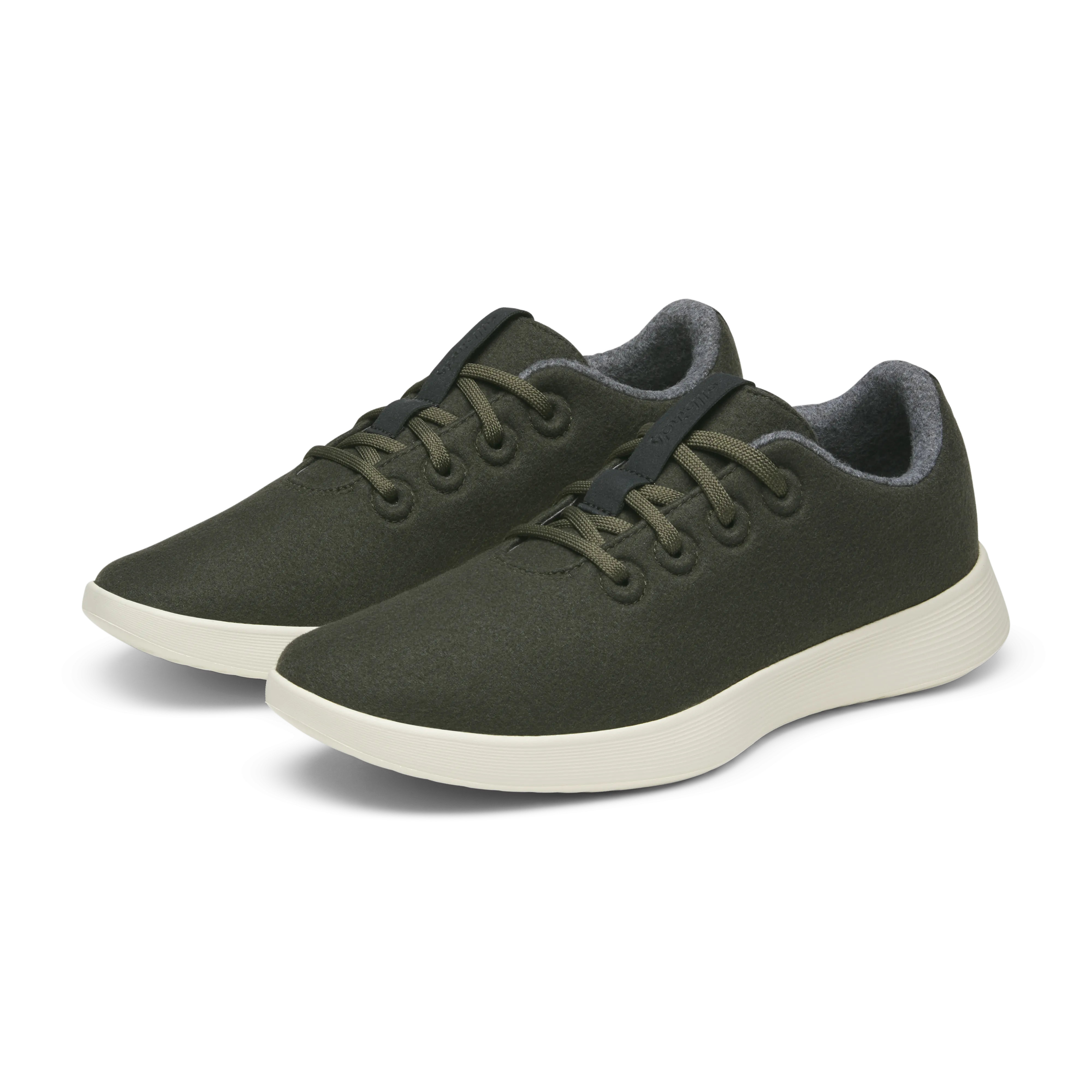 Abrasion Proof Stitching casual sneakers Women's Wool Runner NZ - Dark Jungle (Stony Cream Sole)