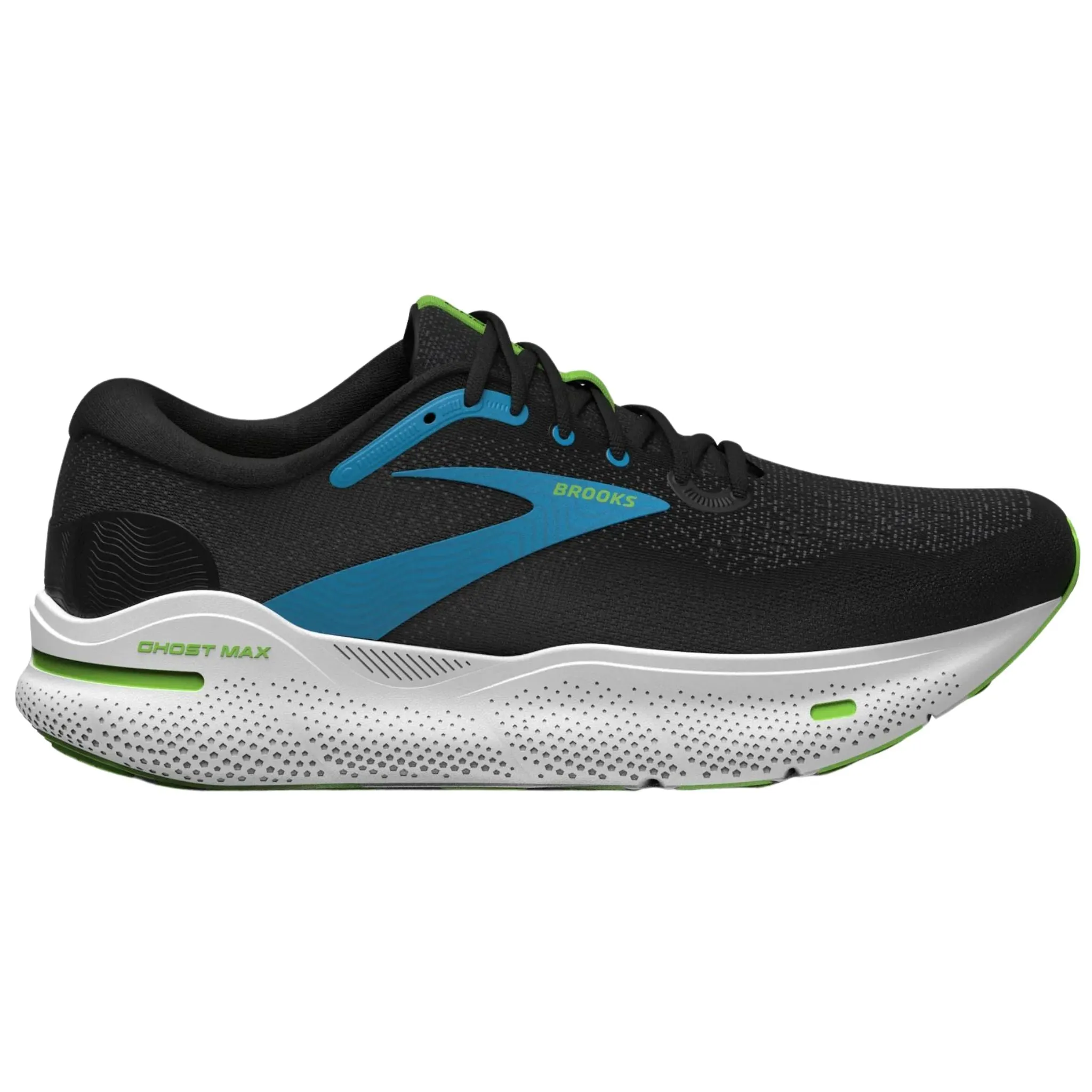 Dream Walk Bright tone Brooks Men's 110406 060 Ghost Max Black Atomic Blue Jasmine Cushion Running Shoes