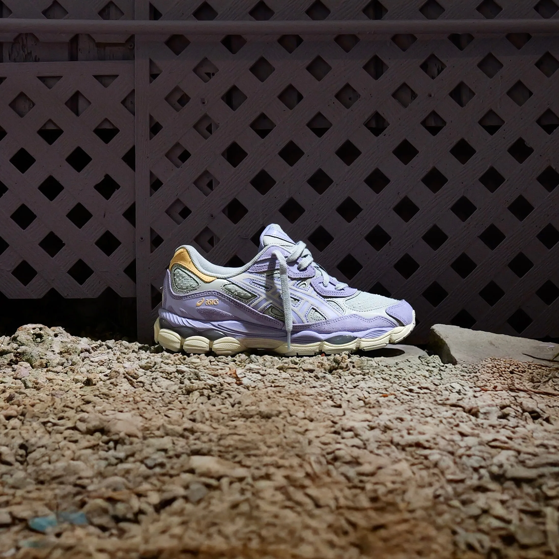 Street Sneakers Mens Asics Gel-NYC (Piedmont Grey/Blue Bell)