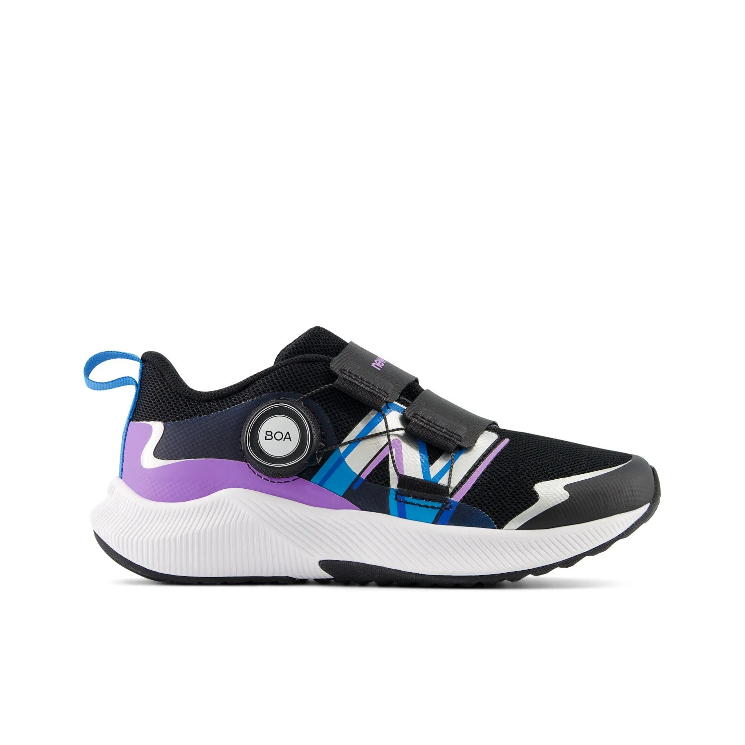 KIDS DYNASOFT REVEAL V4 PRESCHOOL - PW4 BLACK/PURPLE FADE running for leisure shoes Snowy Terrain