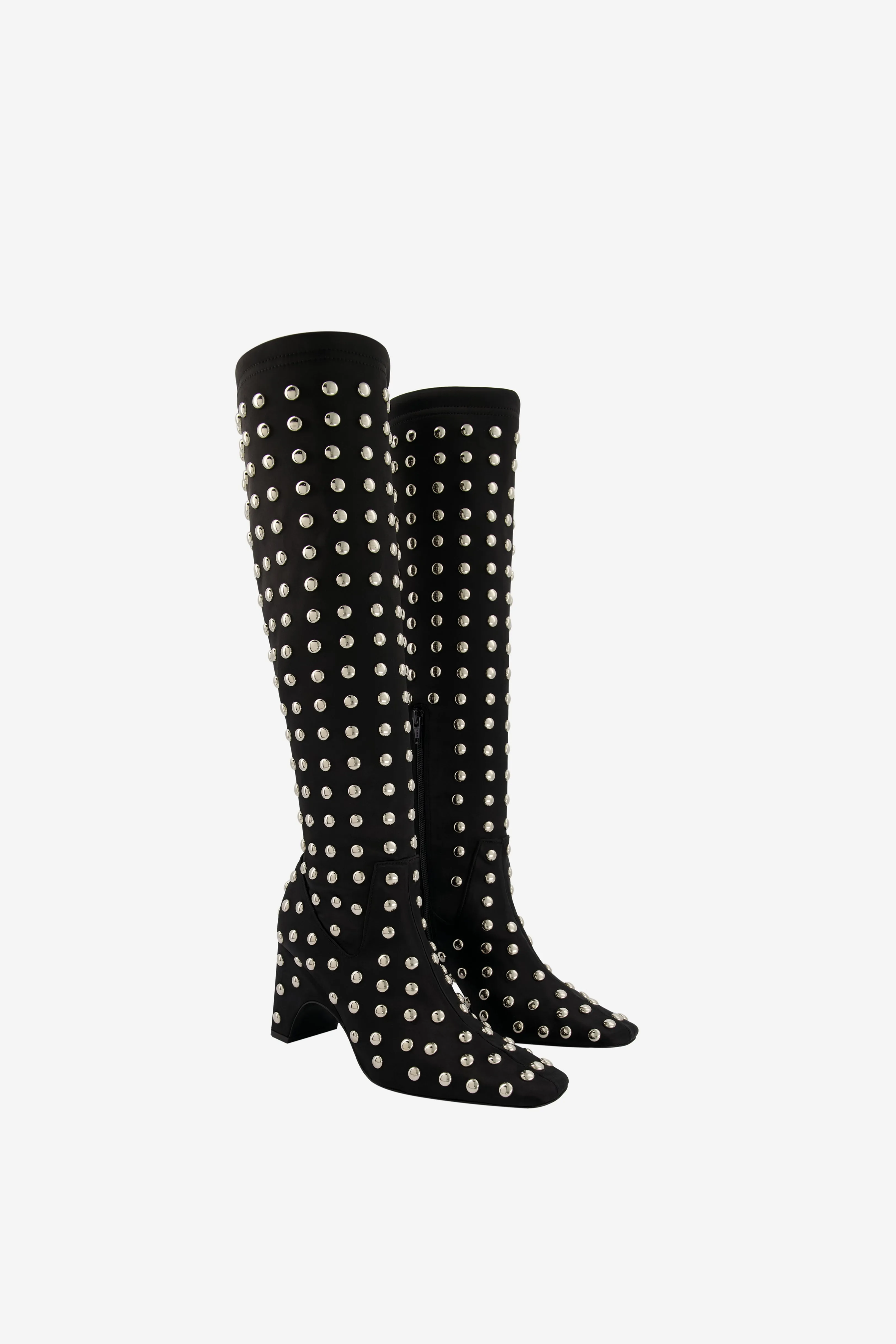 Elastic laces Soft Material Studded Bridge Stretch Boots