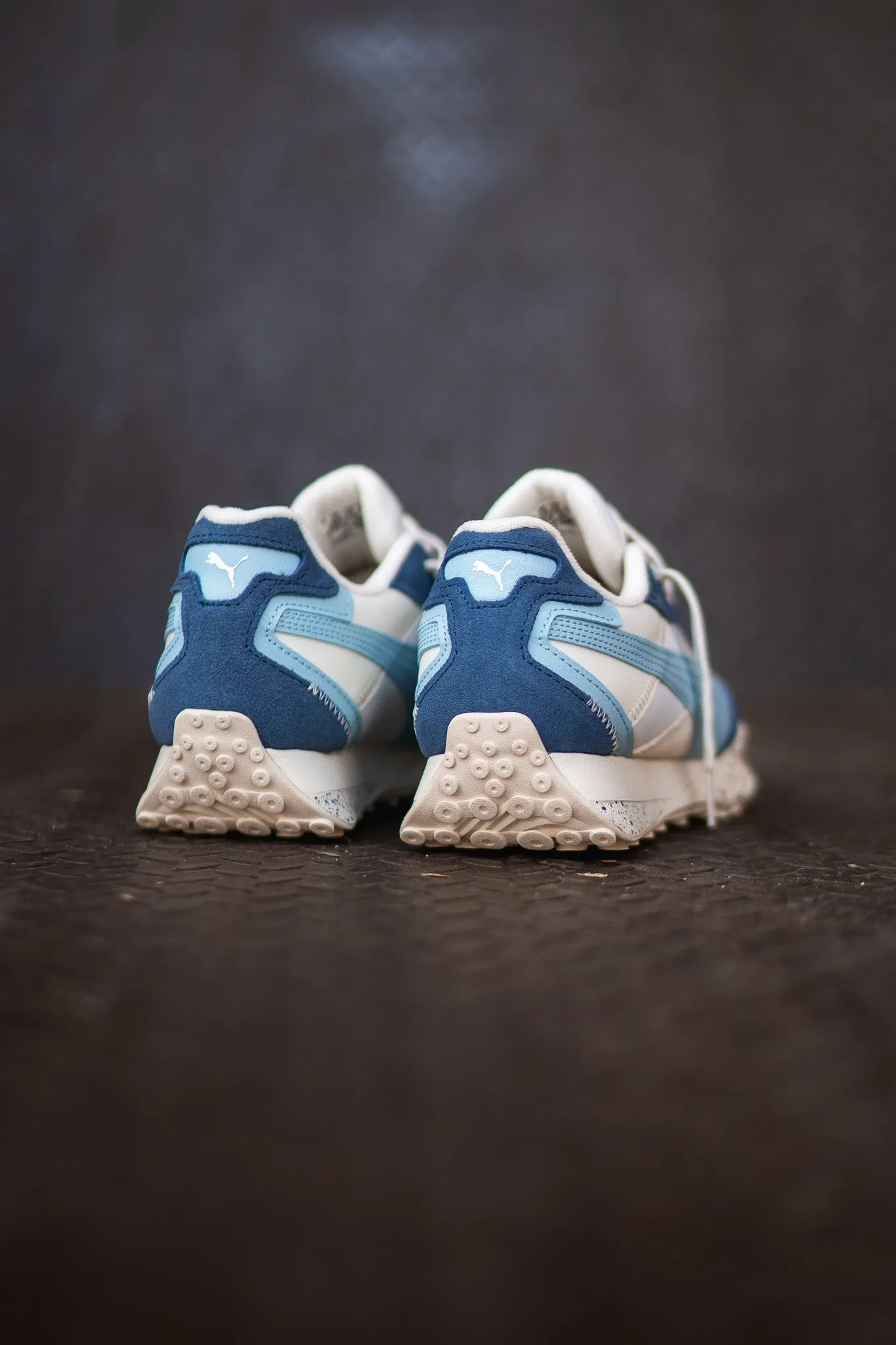 Women Puma Blacktop Rider (Warm White/Inky Blue) City Edge