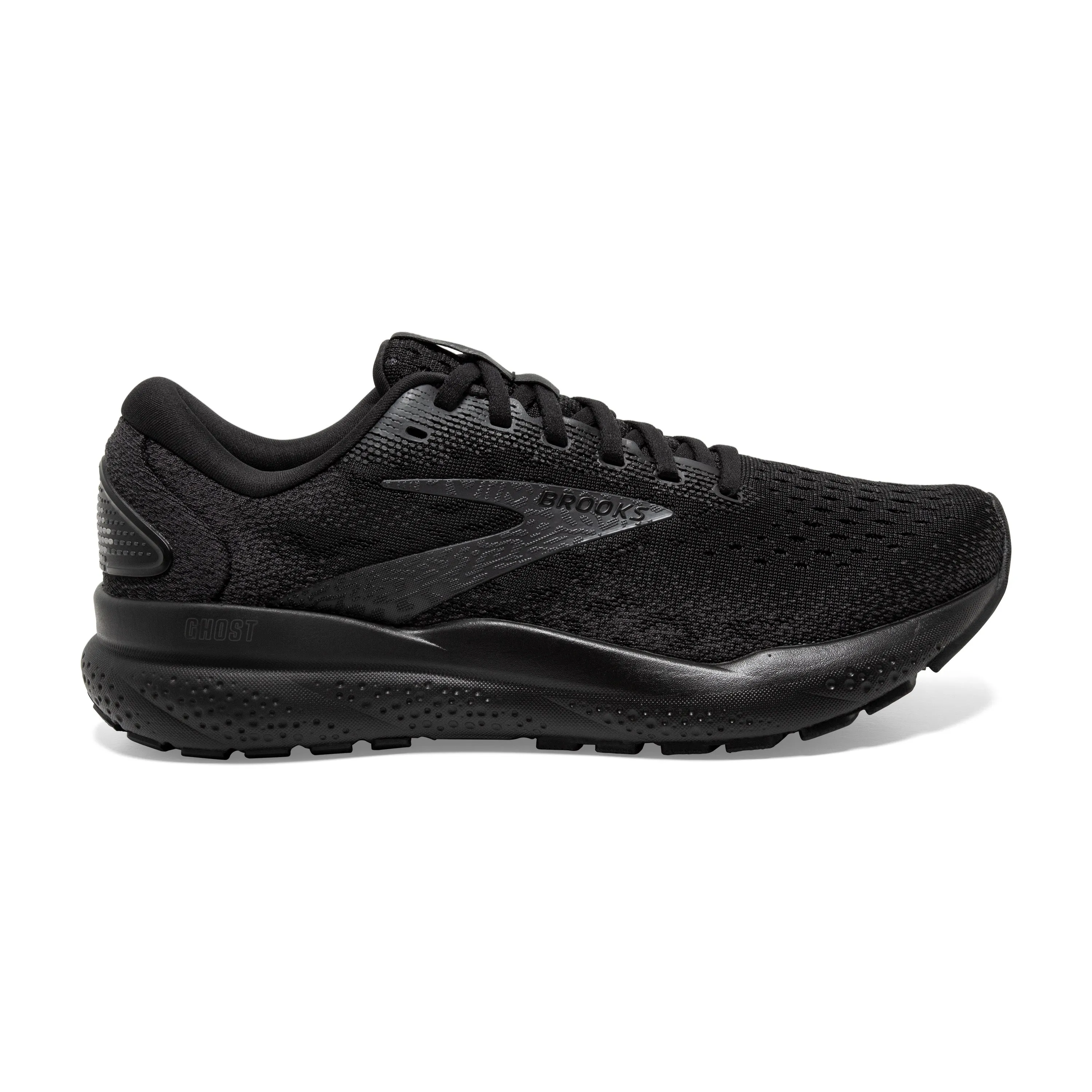 WOMEN'S GHOST 16 - WIDE D - 020 BLACK/BLACK slip - on shoe version