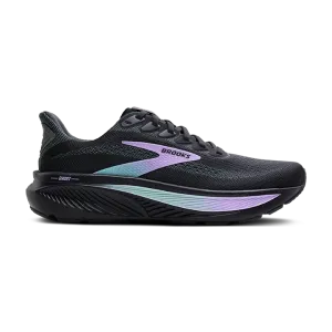 non - marking running shoes for trail races WOMEN'S GHOST 17 - WIDE D - 081 GREY/CLEARWATER/PURPLE